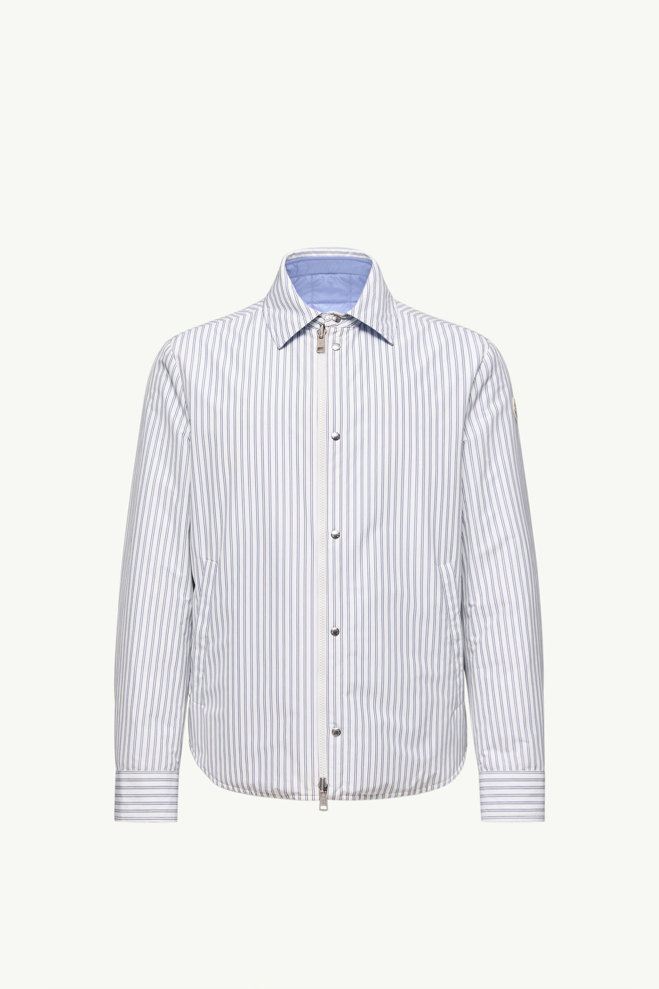 Chaqueta camisera con plumón reversible Crescent Hombre Blanco & Azul Claro Moncler 2