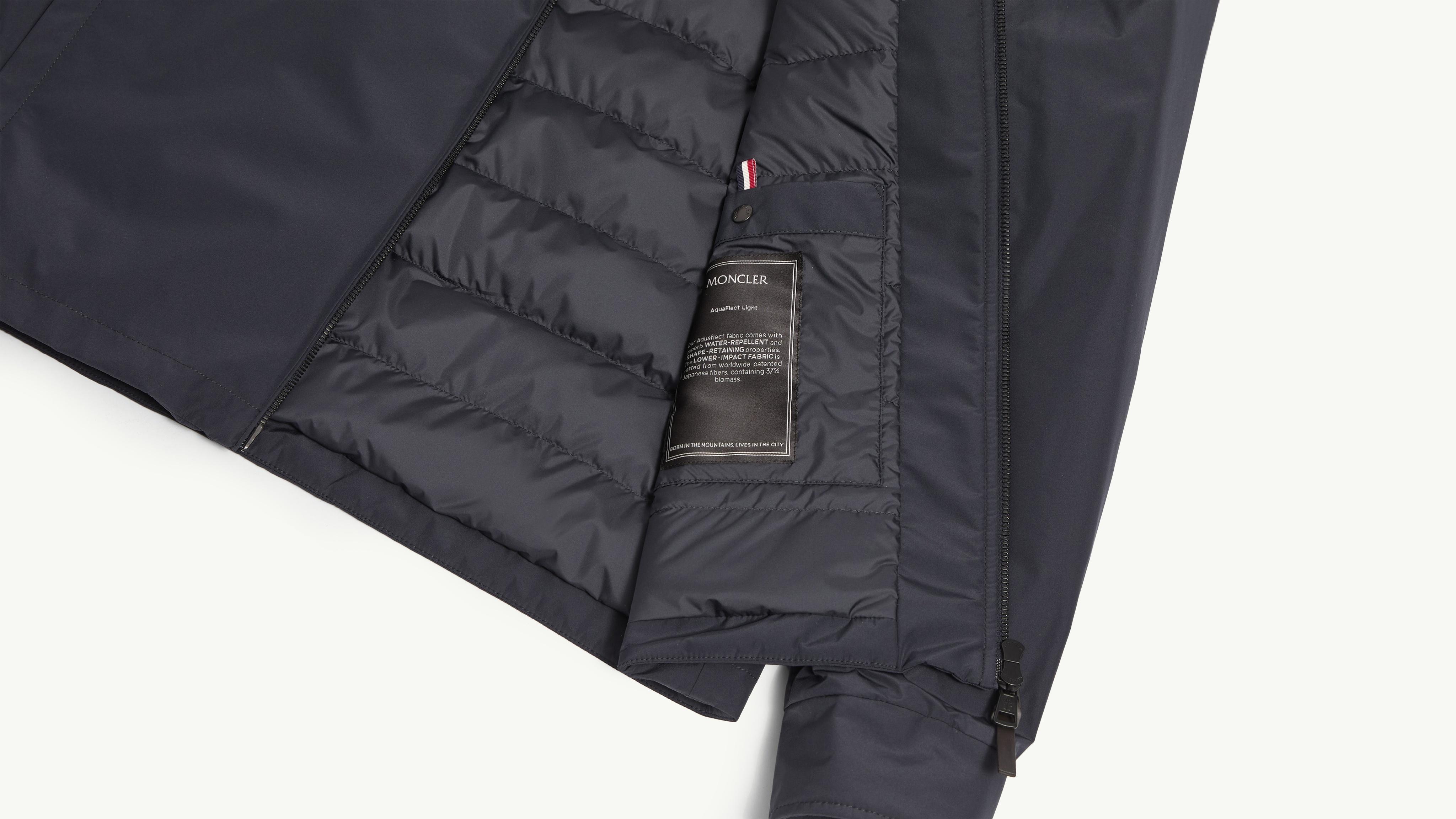 Navy Blue Tollymore Down Shirt Jacket - Short Down Jackets for Men