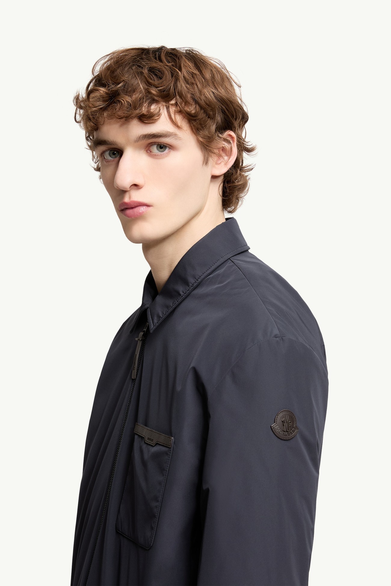 Tollymore Down Shirt Jacket Men Navy Blue Moncler 1