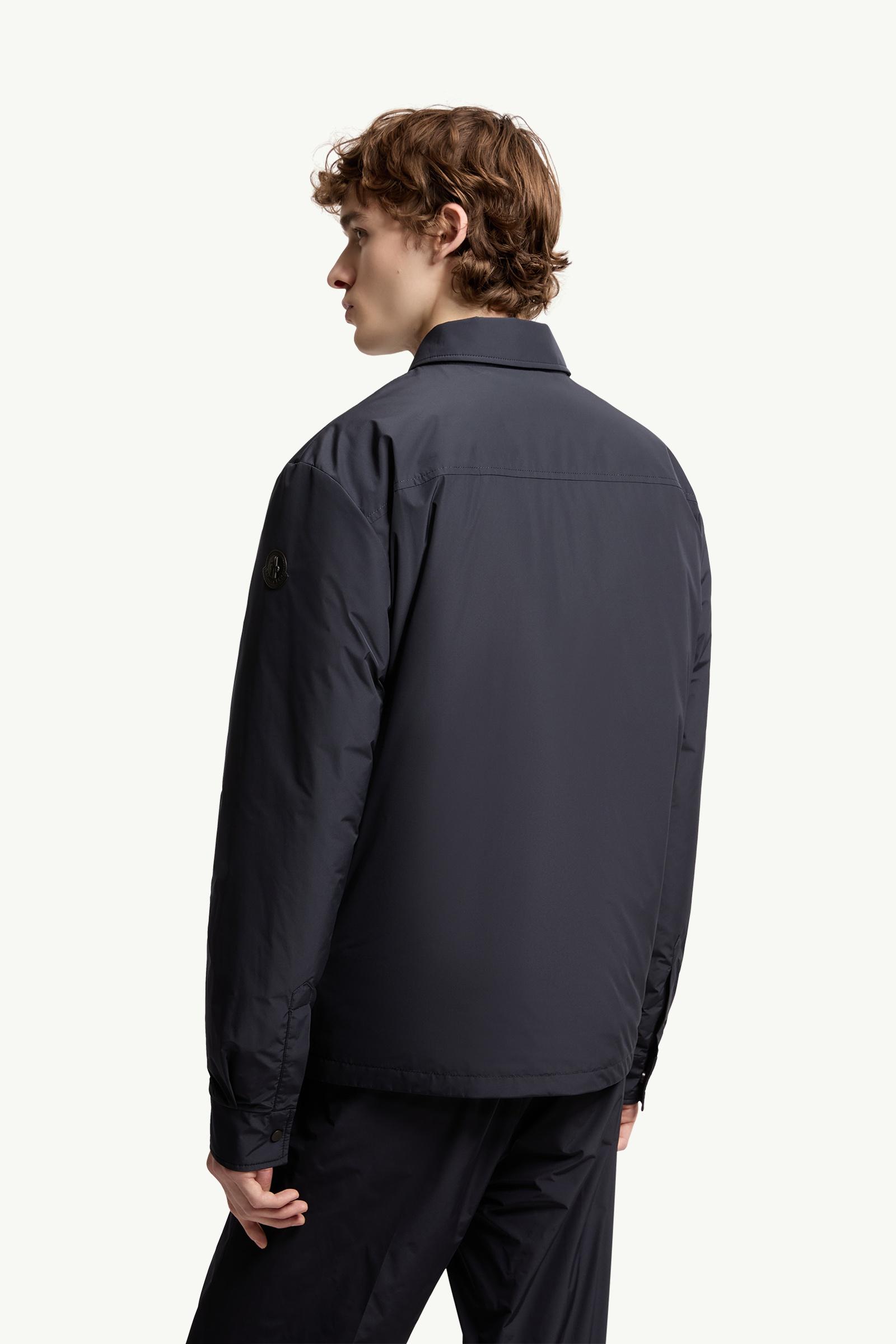 Navy Blue Tollymore Down Shirt Jacket - Short Down Jackets for Men