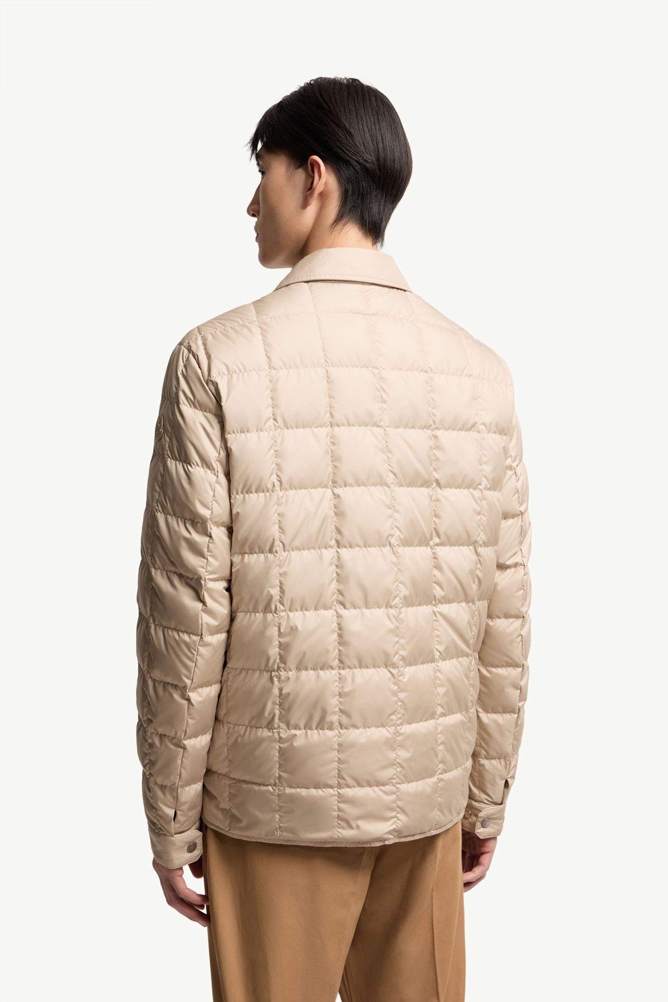 Chaqueta camisera con plumón Castellana Hombre Beige Moncler 4