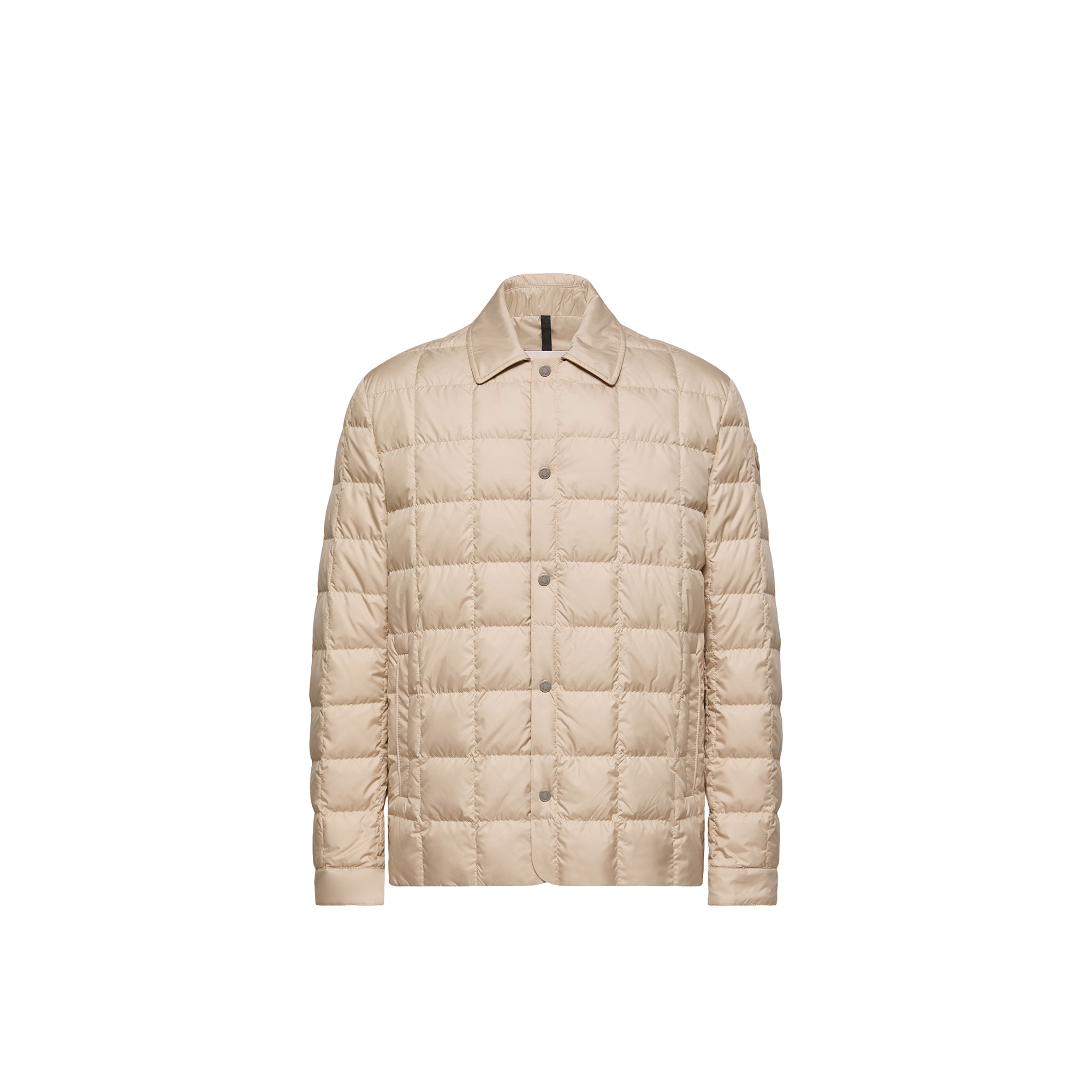Moncler   Castellana Down Shirt Jacket for Men in Beige, Size: 44