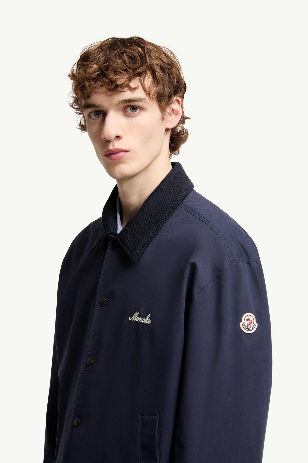 Arinell Shirt Jacket Men Navy Blue Moncler 3