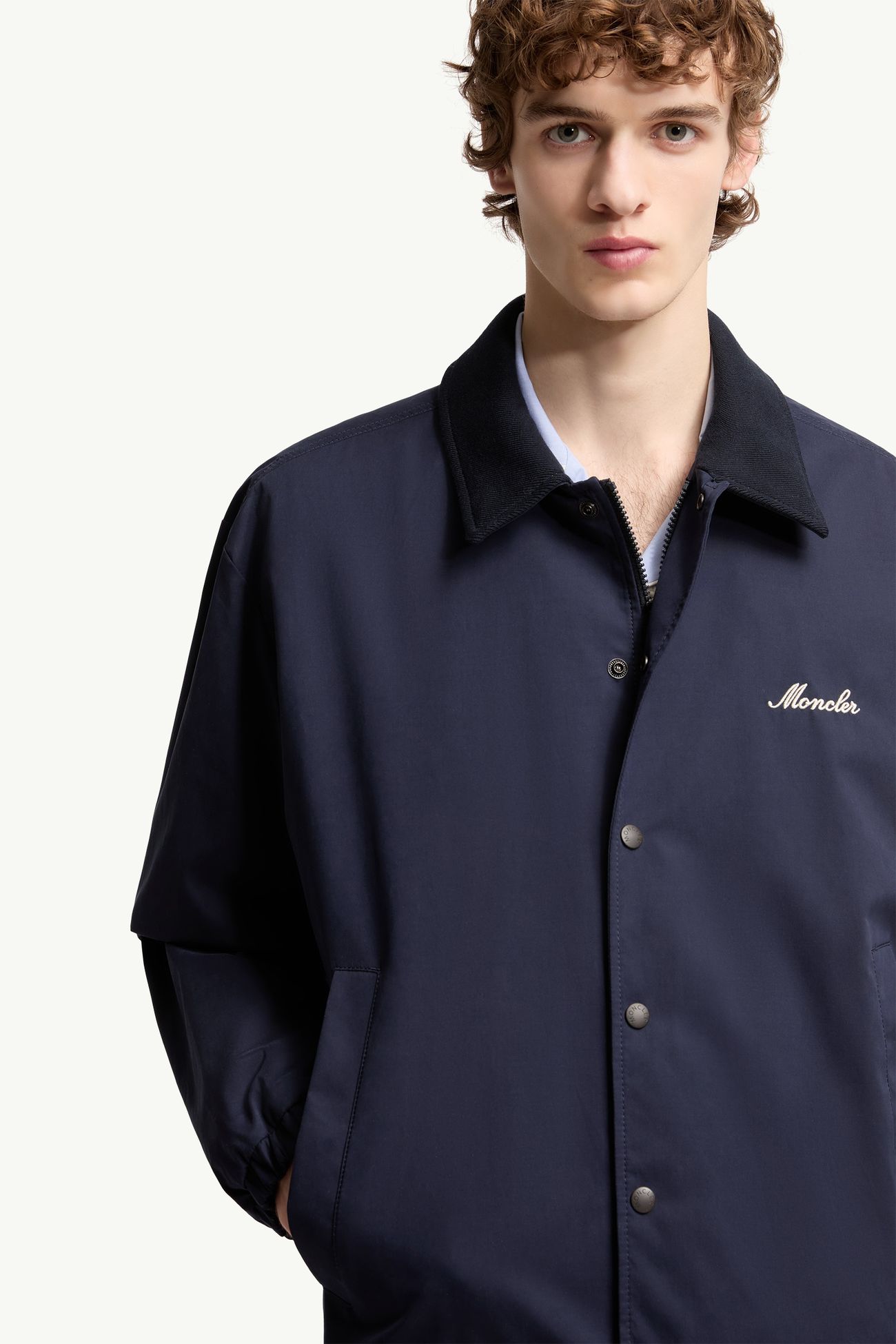 Arinell シャツジャケット メンズ ネイビーブルー Moncler 5