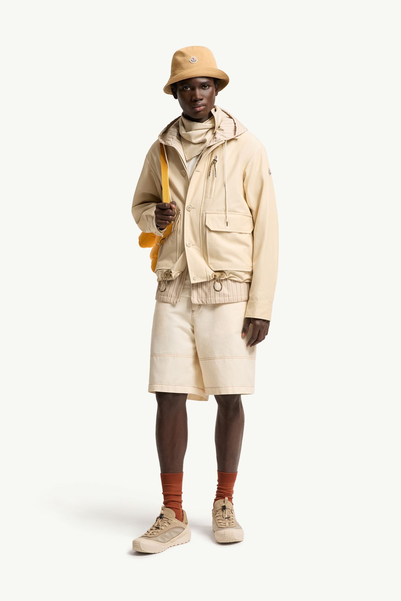 Chaqueta camisera de sarga Montmirail Hombre Beige Claro Moncler 0