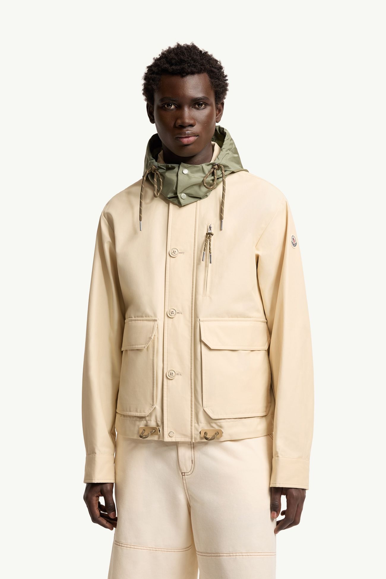 Chaqueta camisera de sarga Montmirail Hombre Beige Claro Moncler 3