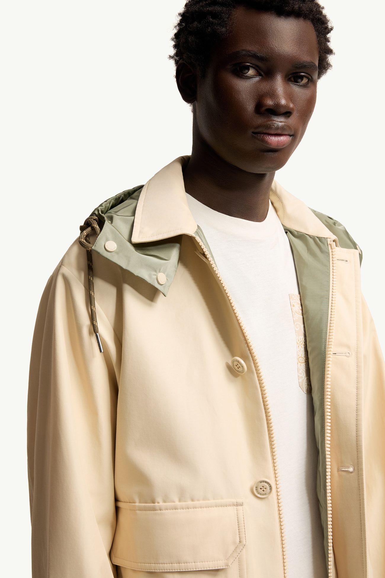 Chaqueta camisera de sarga Montmirail Hombre Beige Claro Moncler 6