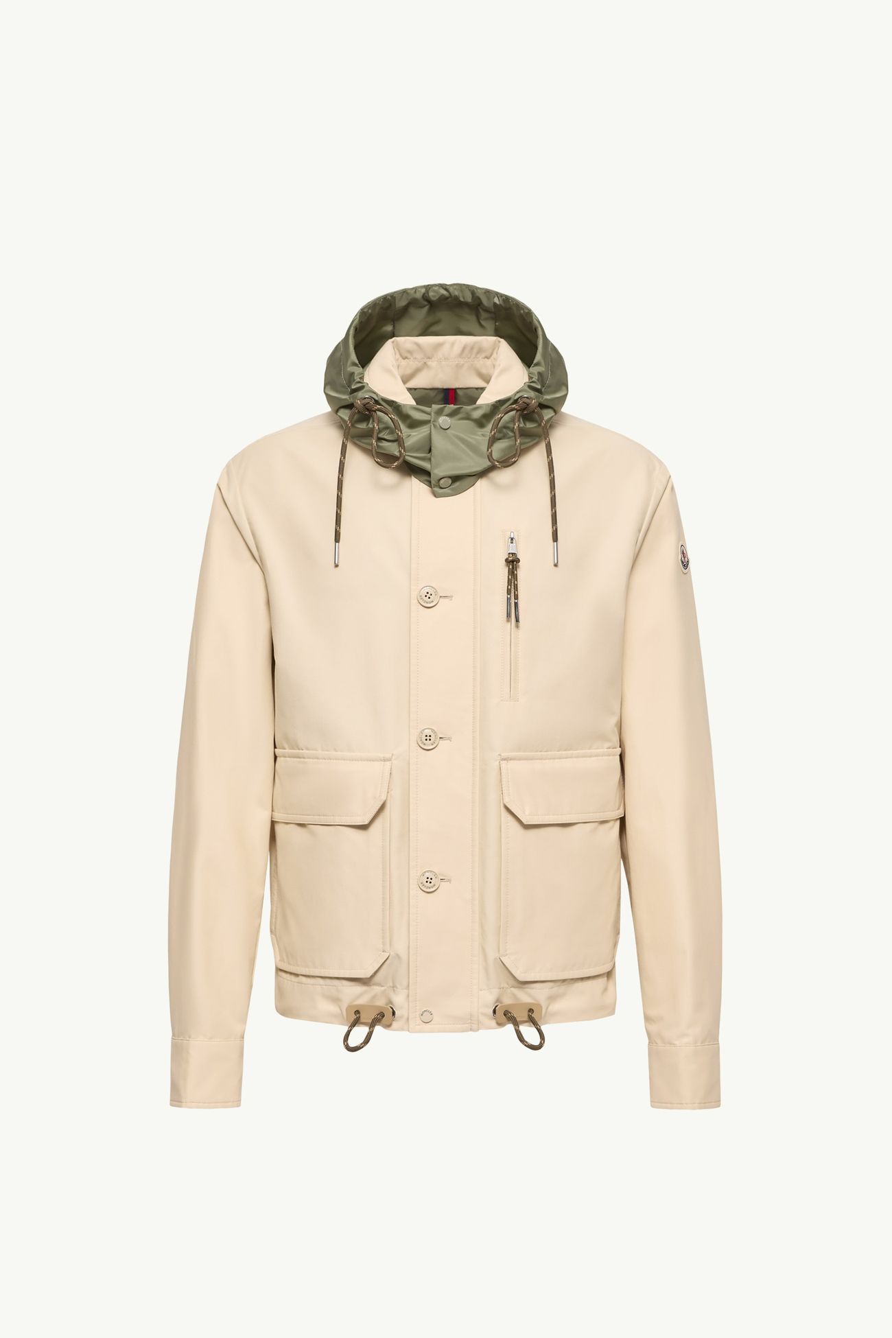 Montmirail Twill Shirt Jacket Men Light Beige Moncler 2