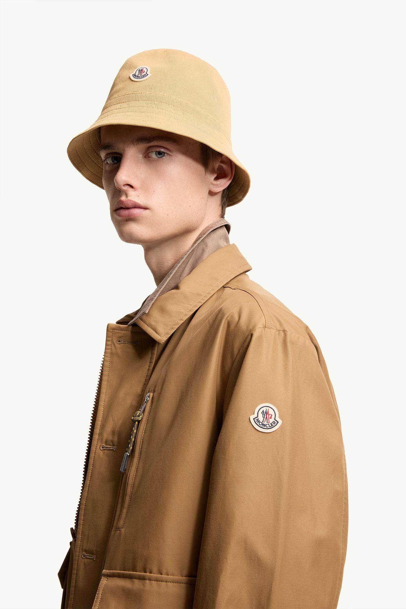 Giacca Camicia in Twill Montmirail Uomo Beige Cammello Moncler 1