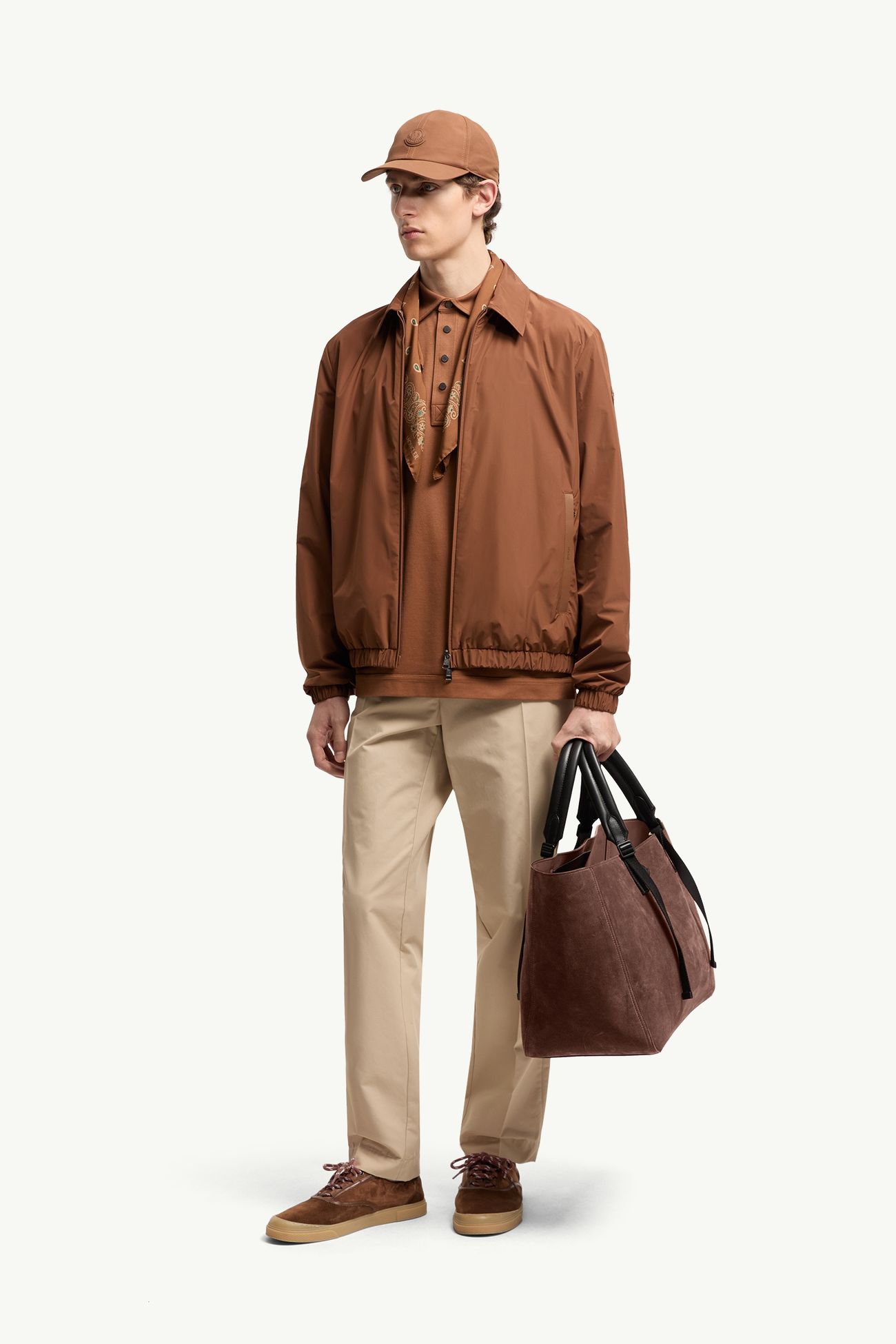 Socot Shirt Jacket Men Light Brown Moncler 0