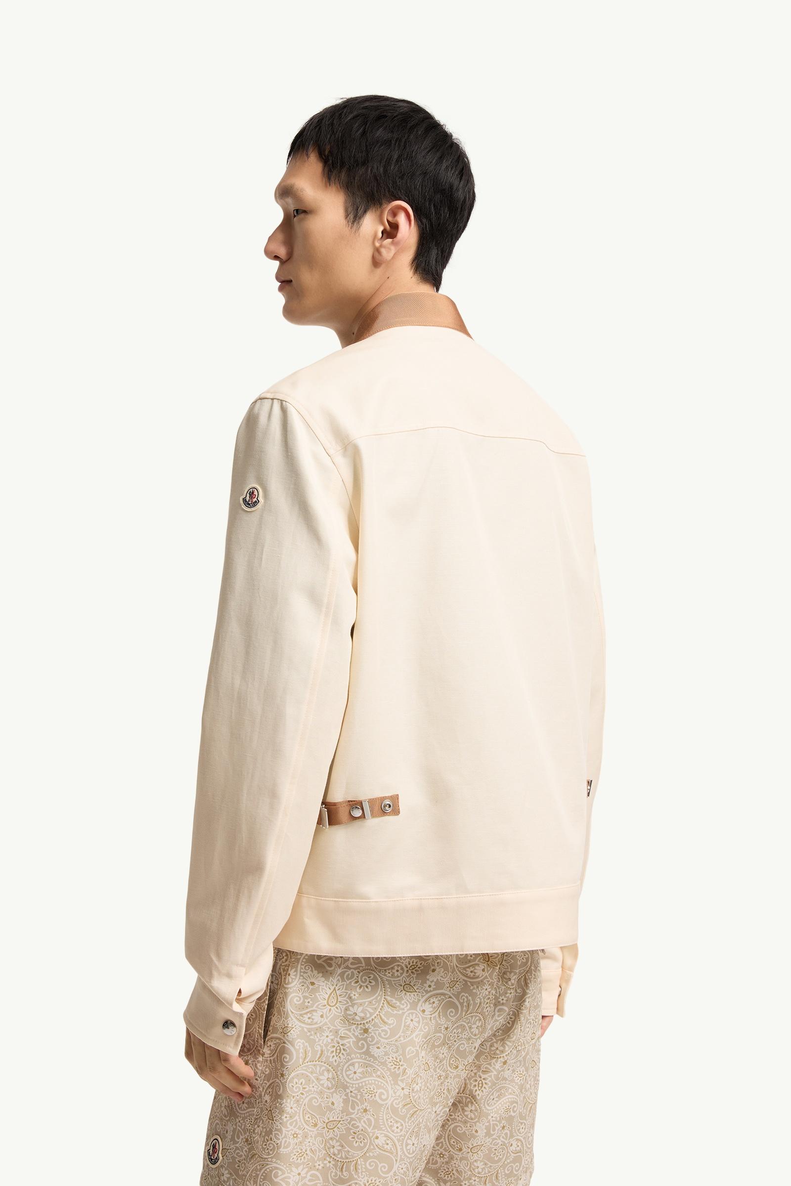 White Ivory Kilke Linen & Cotton Blend Shirt Jacket - Shirt