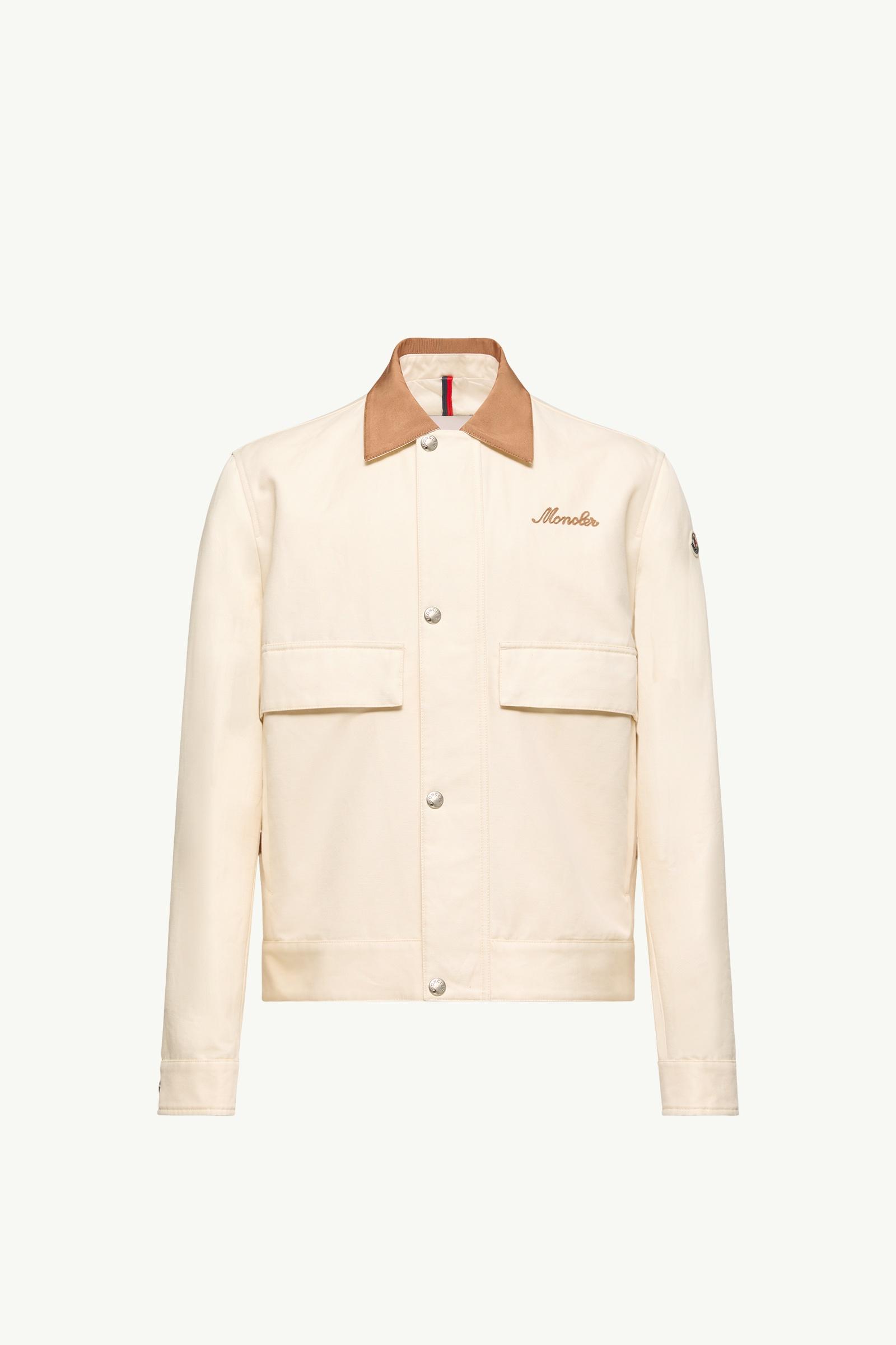 Chaqueta camisera de mezcla de lino y algodón Kilke Hombre Blanco Marfil Moncler, 1 of 0