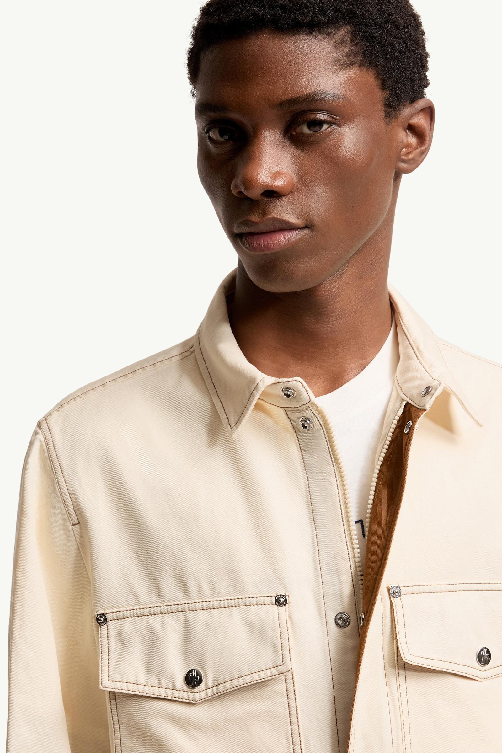 White Ivory Watagua Cotton & Linen Blend Shirt Jacket - Shirt