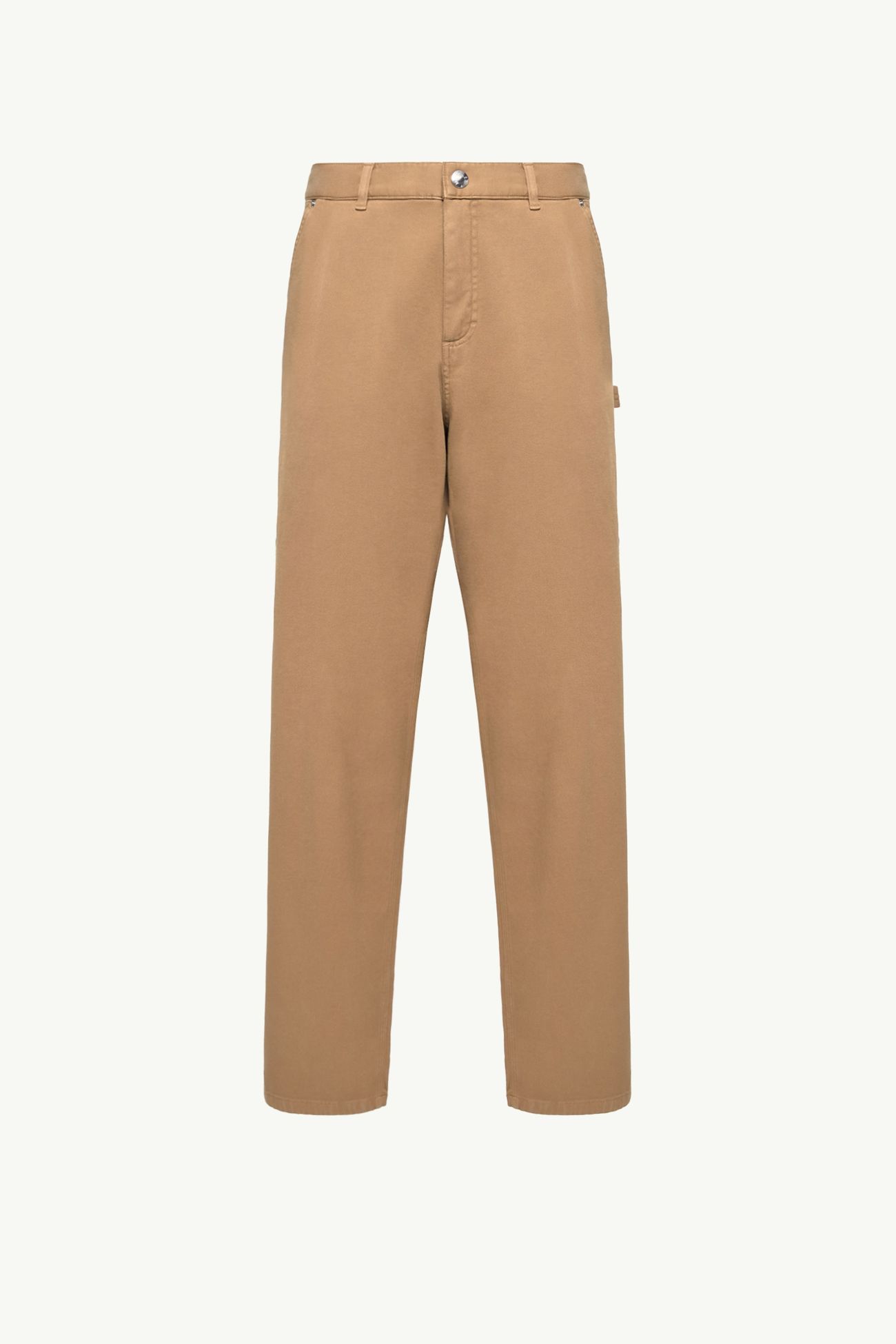 Cargo Cotton Blend Gabardine Pants Men Camel Beige Moncler 2