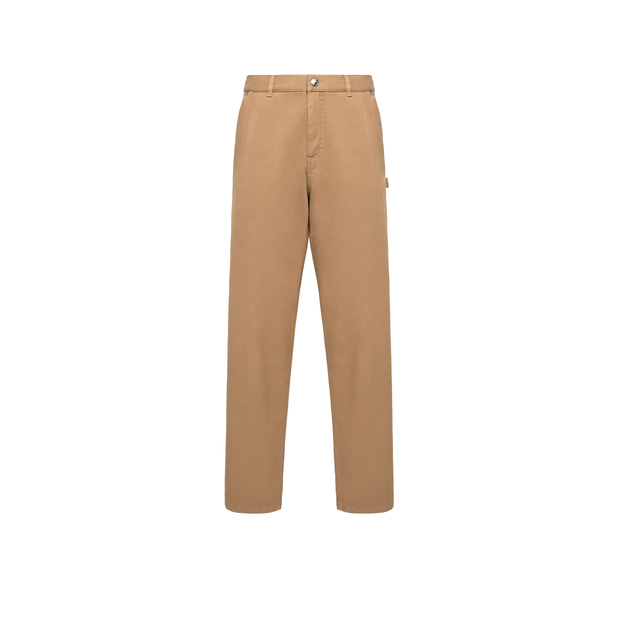 Moncler   Cargo Cotton Blend Gabardine Trousers for Men in Beige, Size: 52