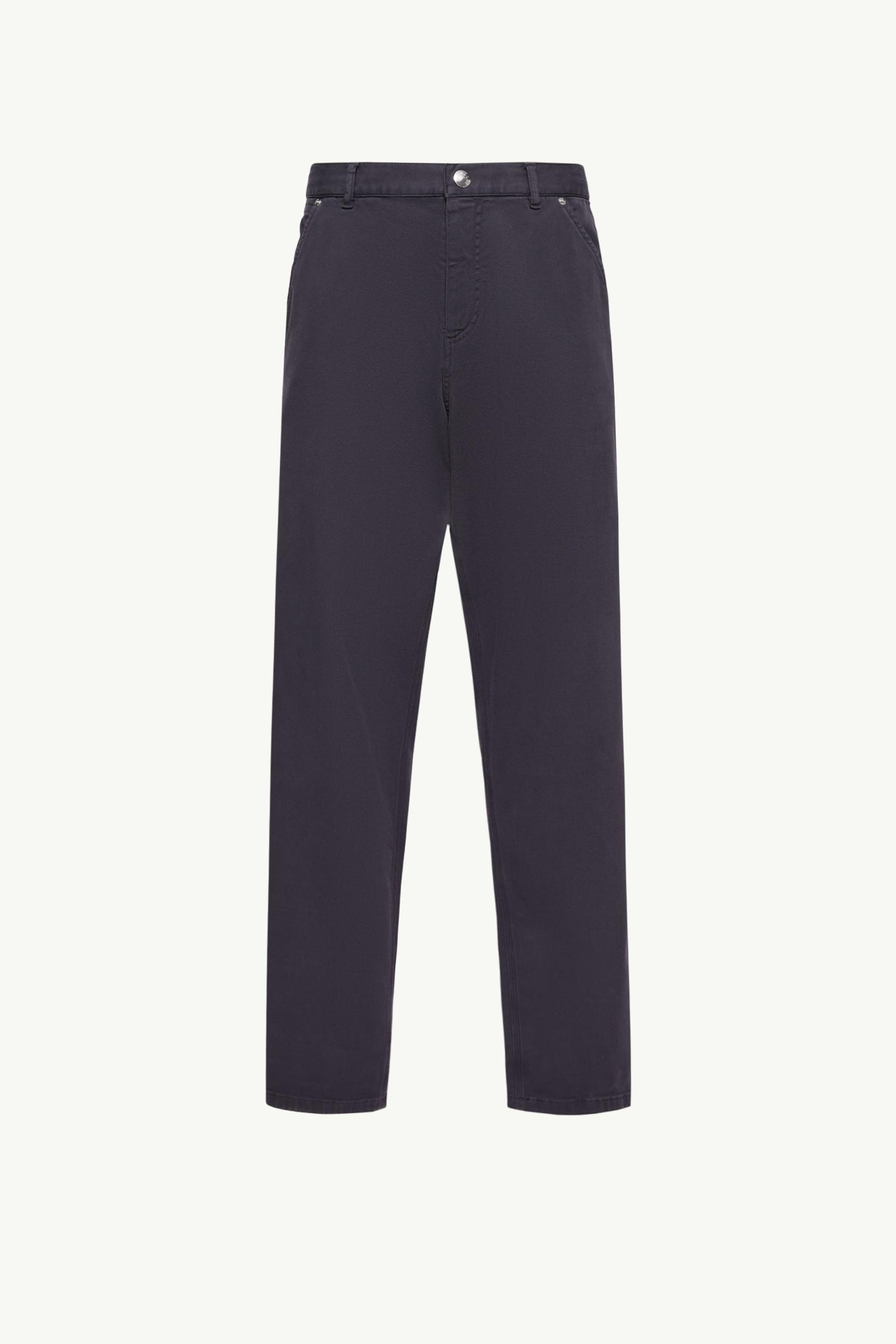 MONCLER コットンパンツ 新品未使用 ダークブルー SALE‼️ Navy Blue Cargo Cotton Blend Gabardine Pants - Pants & Shorts for