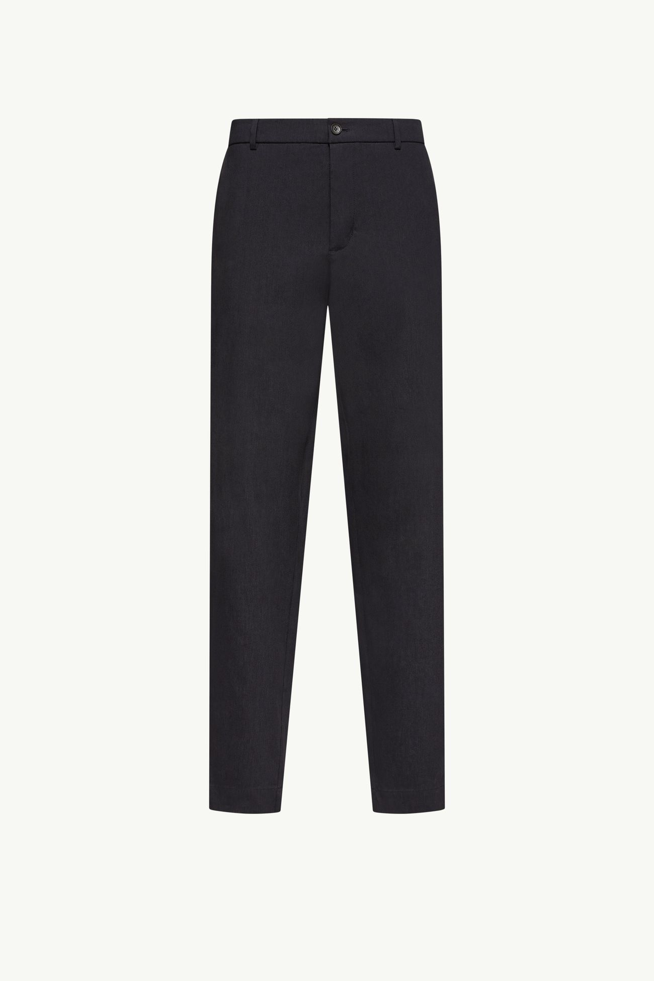 Technical Linen Blend Pants Men Navy Blue Moncler 2