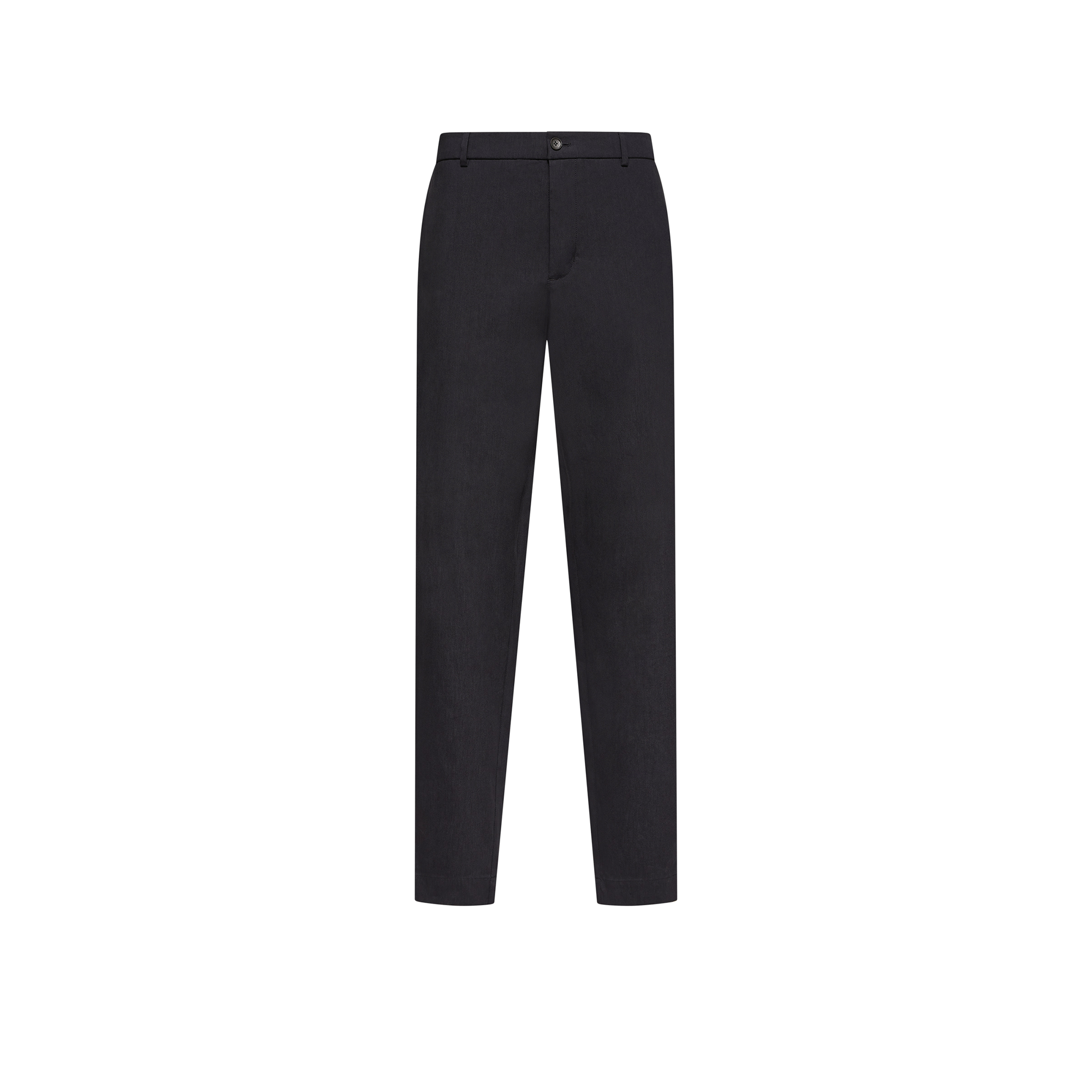 Moncler   Technical Linen Blend Trousers for Men in Blue, Size: 48