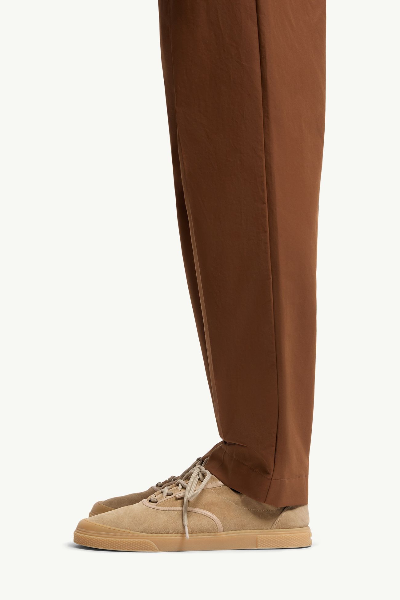 Pantalones de mezcla de algodón técnico Hombre Marrón claro Moncler 1