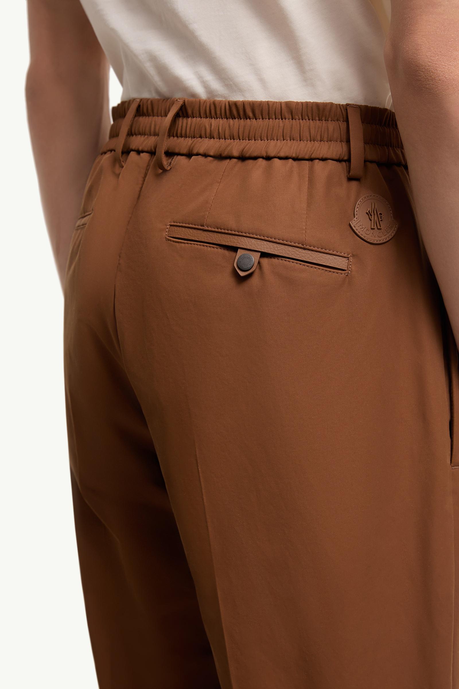 Light Brown Technical Cotton Blend Pants - Pants & Shorts for Men