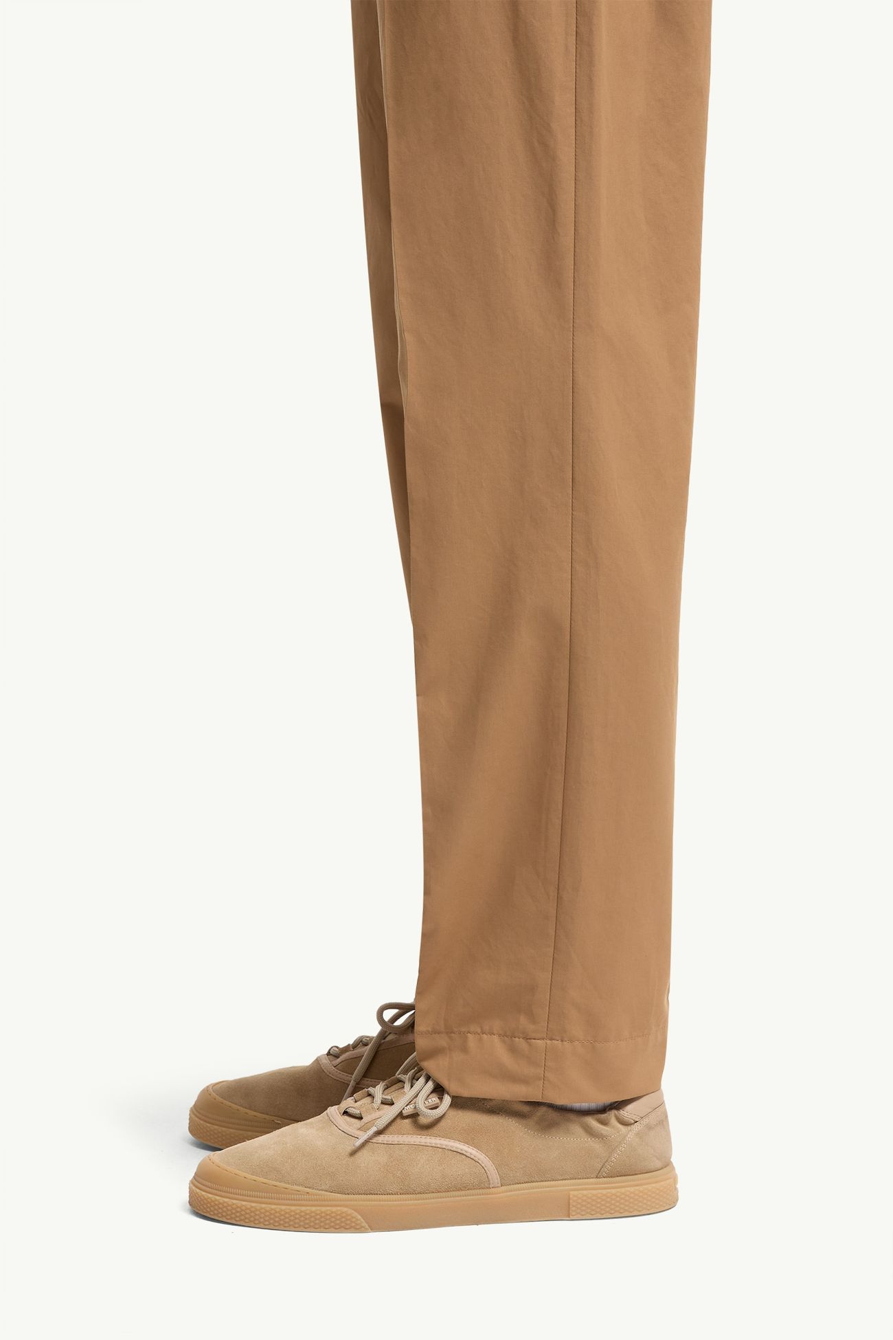 Technical Cotton Blend Trousers Men Beige Moncler 1