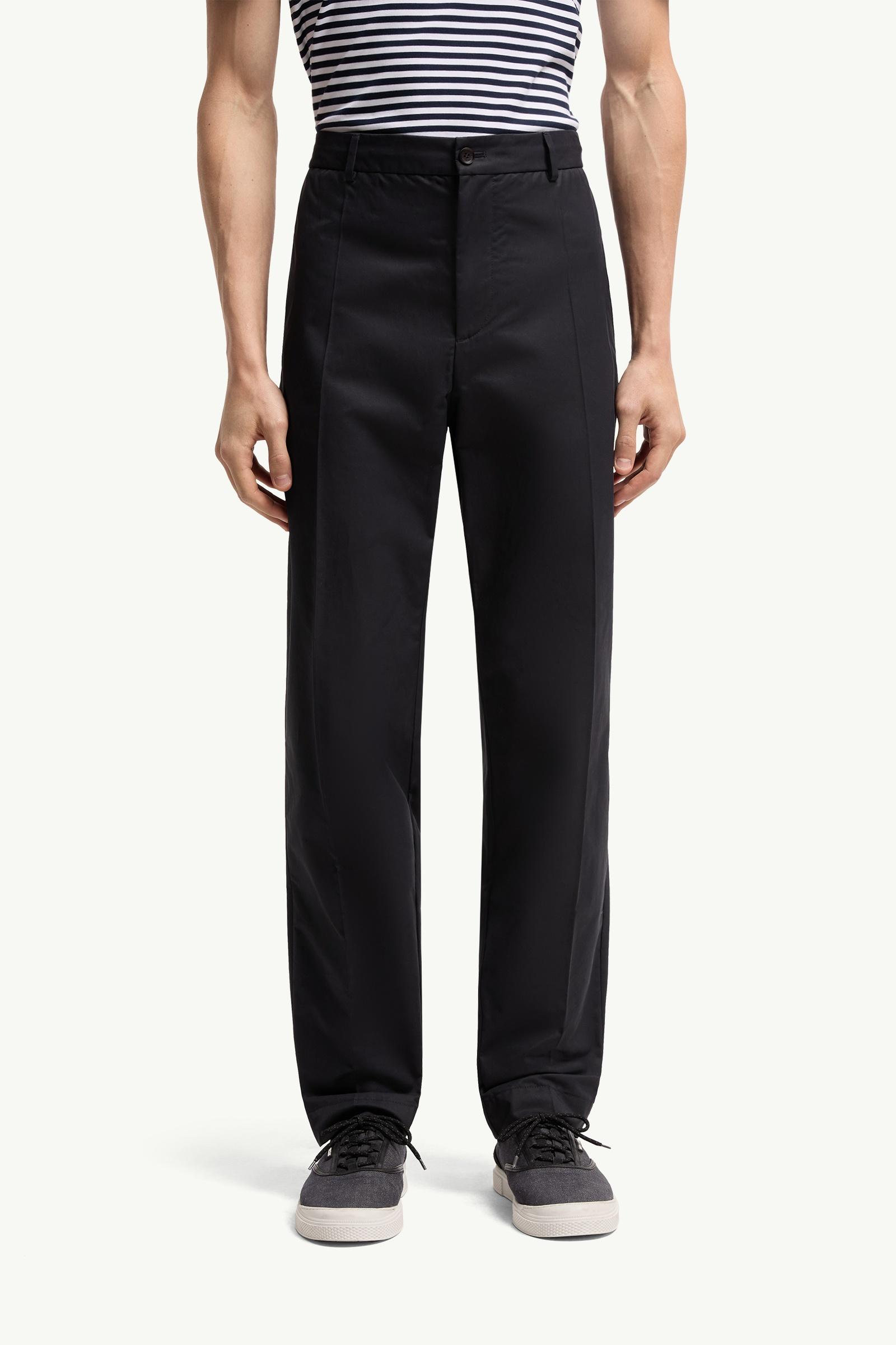 MONCLER コットンパンツ 新品未使用 ダークブルー SALE‼️ Navy Blue Technical Cotton Blend Pants - Pants & Shorts for Men
