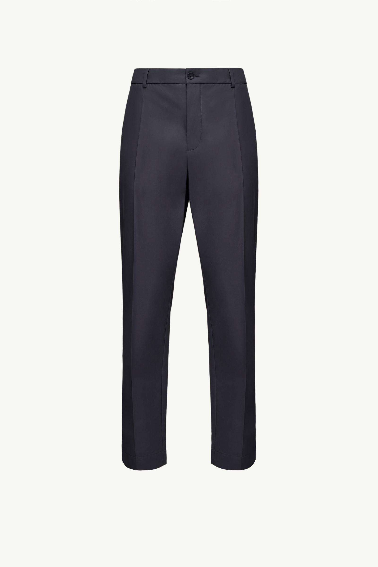 MONCLER コットンパンツ 新品未使用 ダークブルー SALE‼️ Navy Blue Technical Cotton Blend Pants - Pants & Shorts for Men
