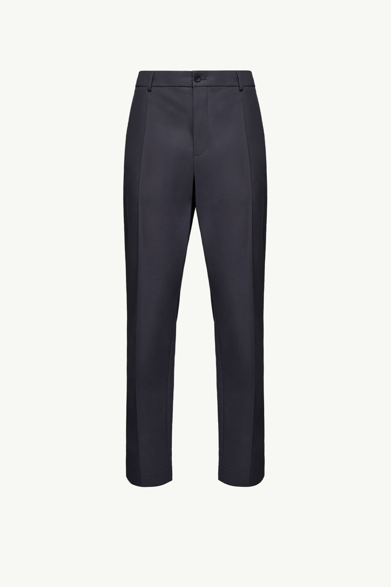 Technical Cotton Blend Pants Men Navy Blue Moncler 2