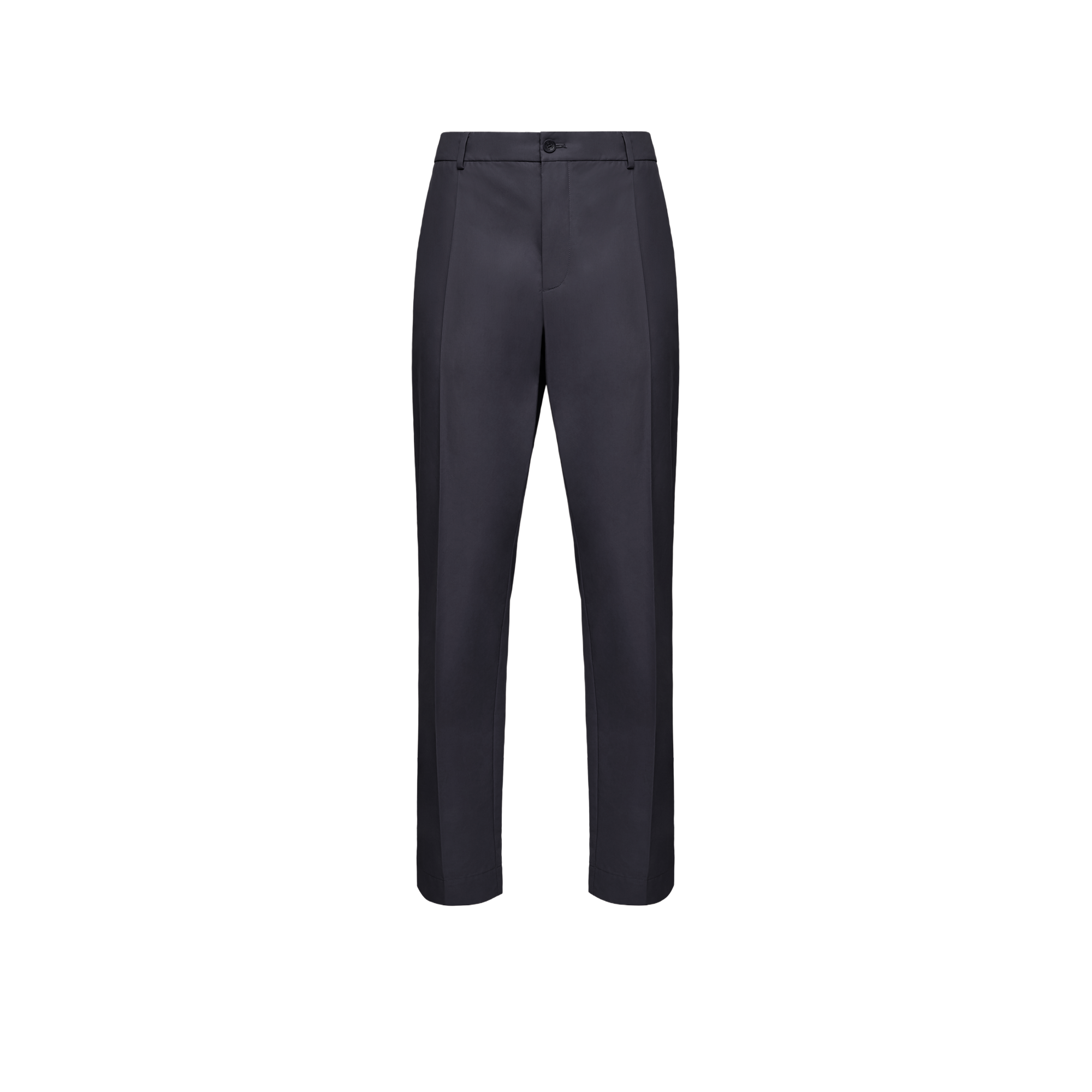 Moncler Technical Cotton Blend Trousers for Men in Blue, Size: 52 - Image 1