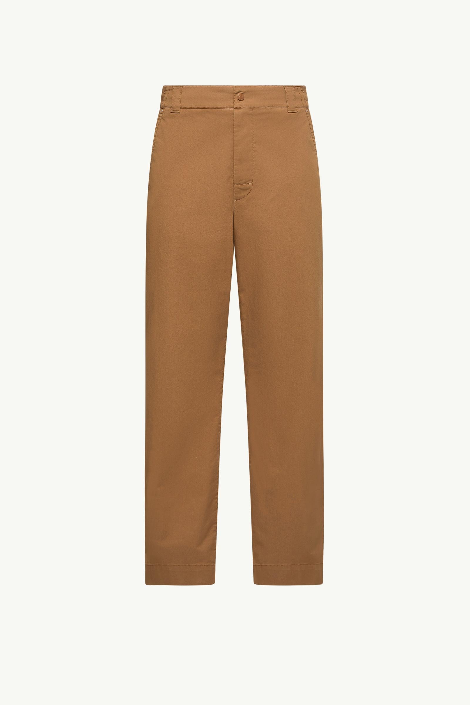 Pantalones de gabardina de mezcla de algodón Hombre Marrón claro Moncler, 1 of 0