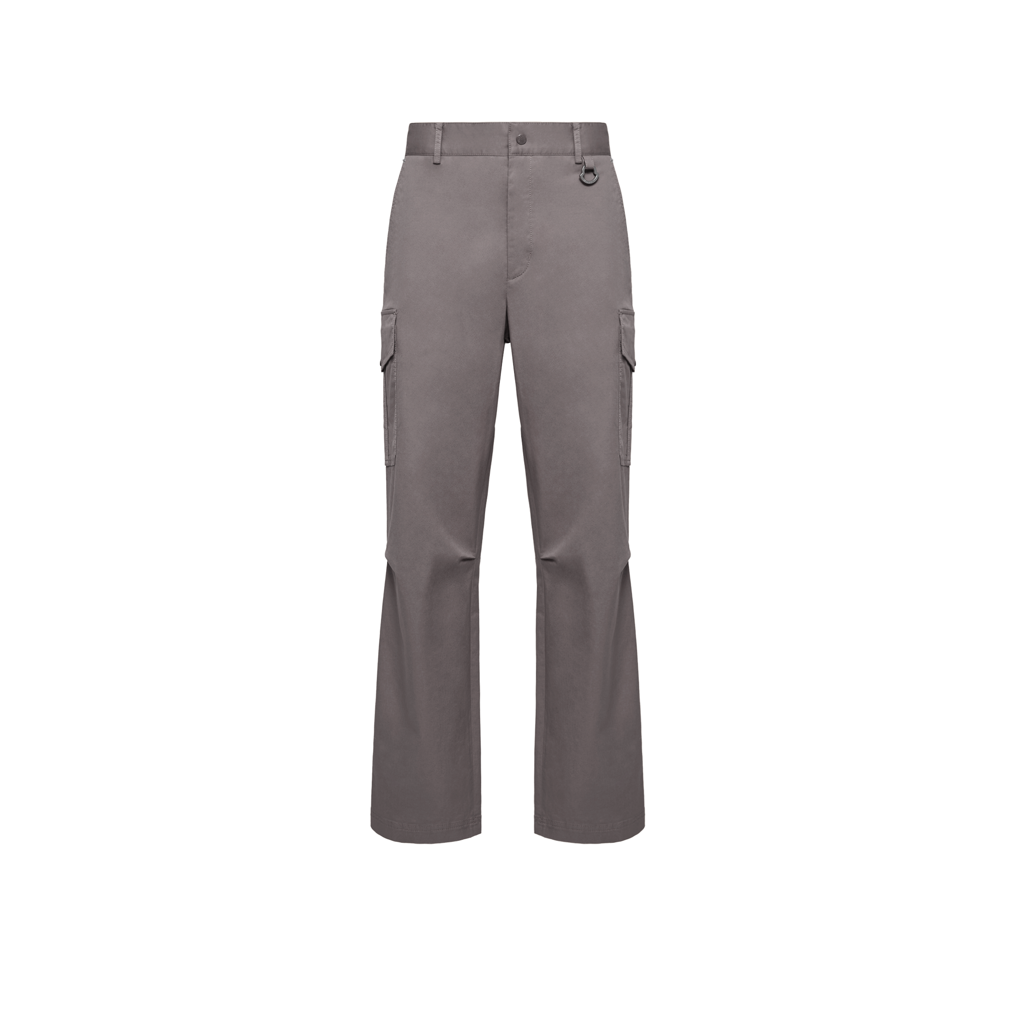 Moncler   Cargo Cotton Blend Gabardine Trousers for Men in Gray, Size: 52