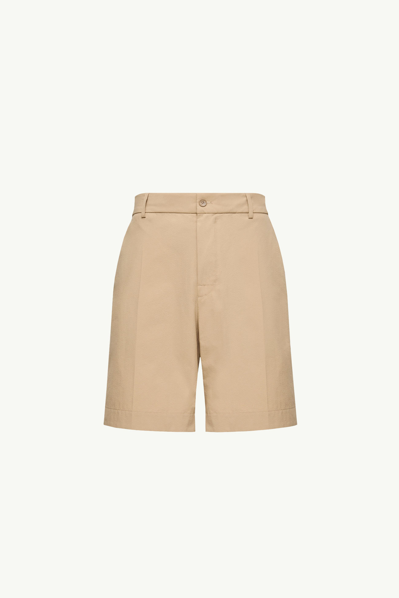 Shorts in seersucker Uomo Beige Chiaro Moncler 2