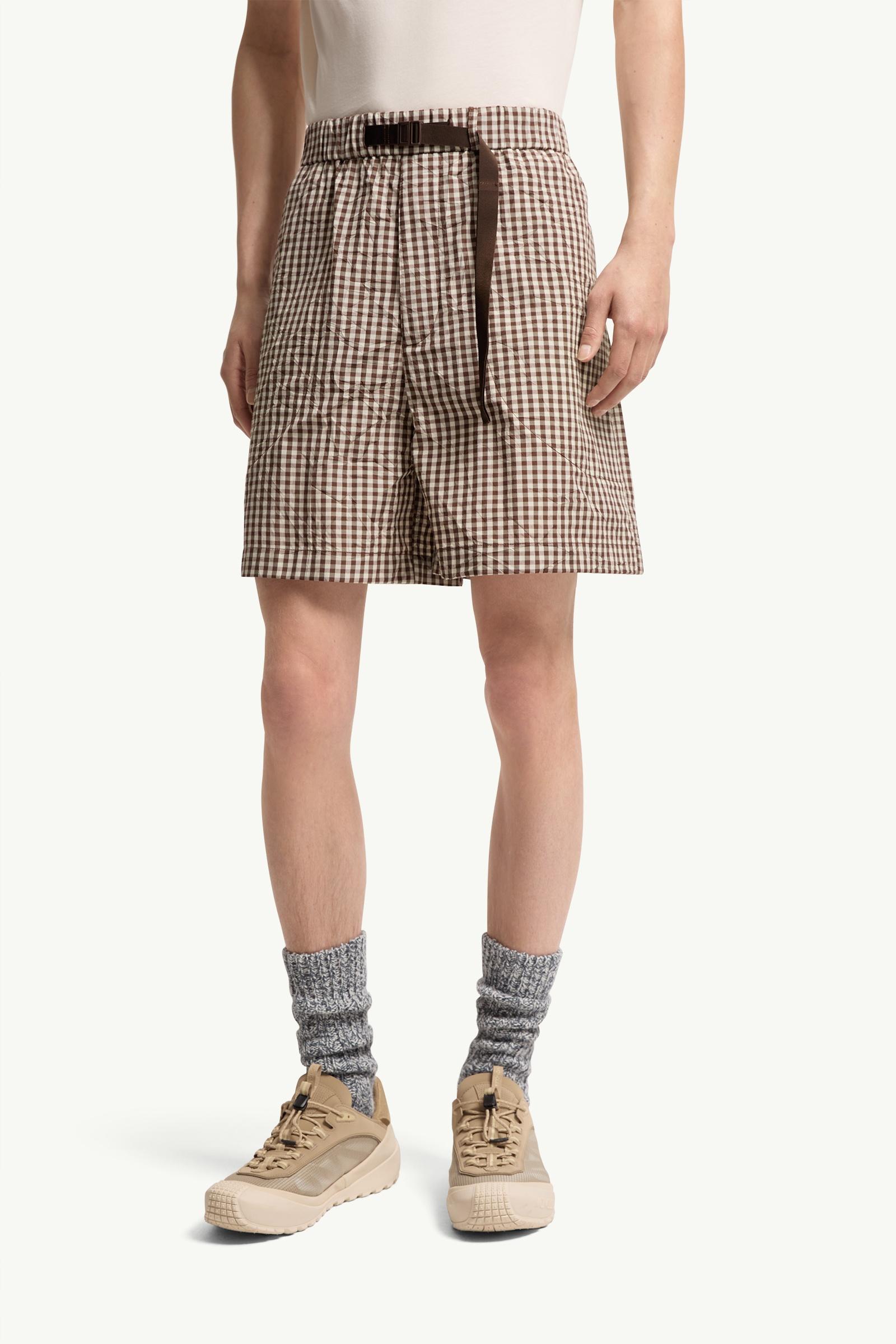 ホワイト & ブラウン ショートパンツ : パンツ＆ショーツ 向けの