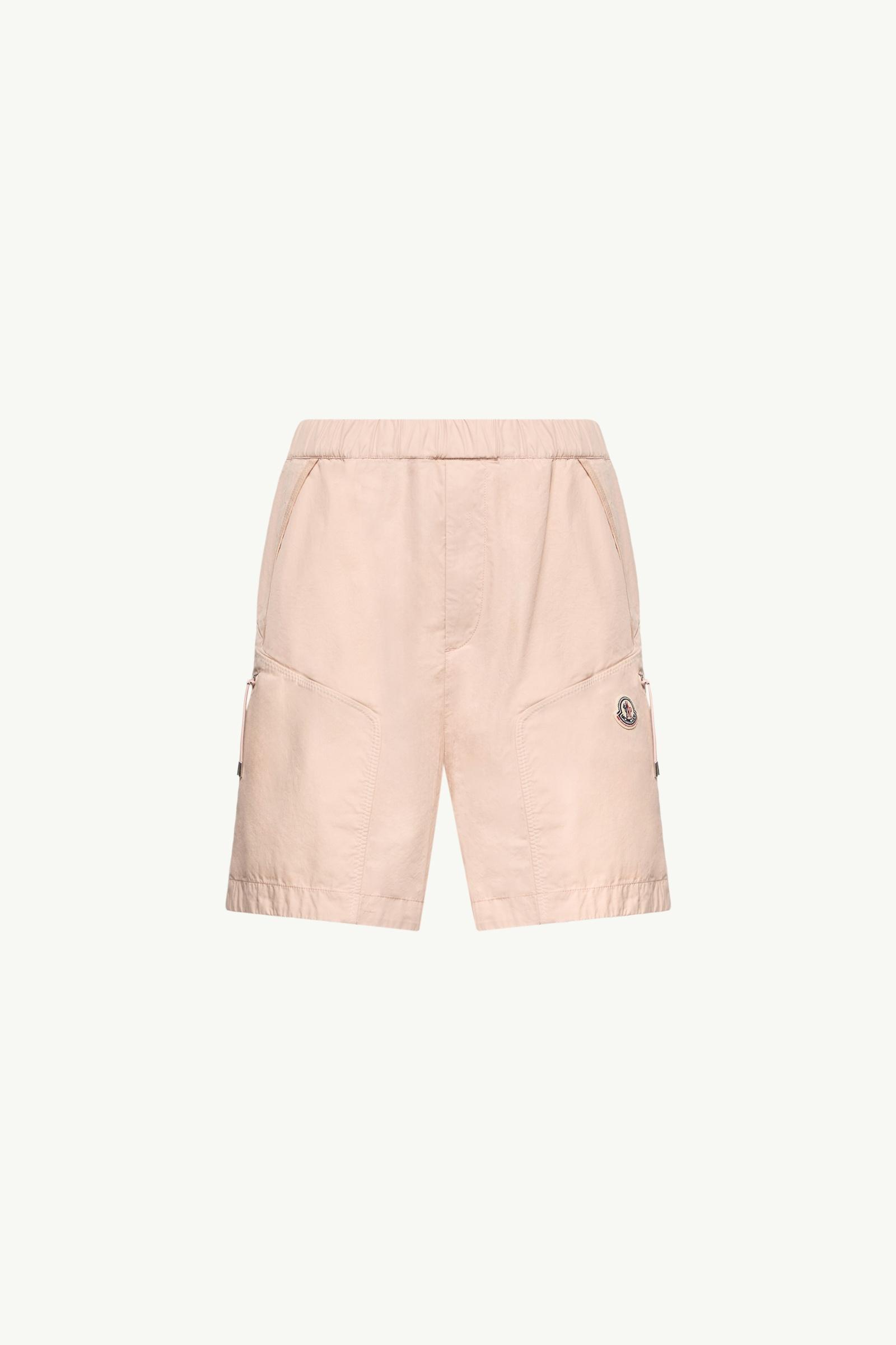 Shorts tipo bermuda de popelina de algodón Hombre Rosado claro Moncler, 1 of 0