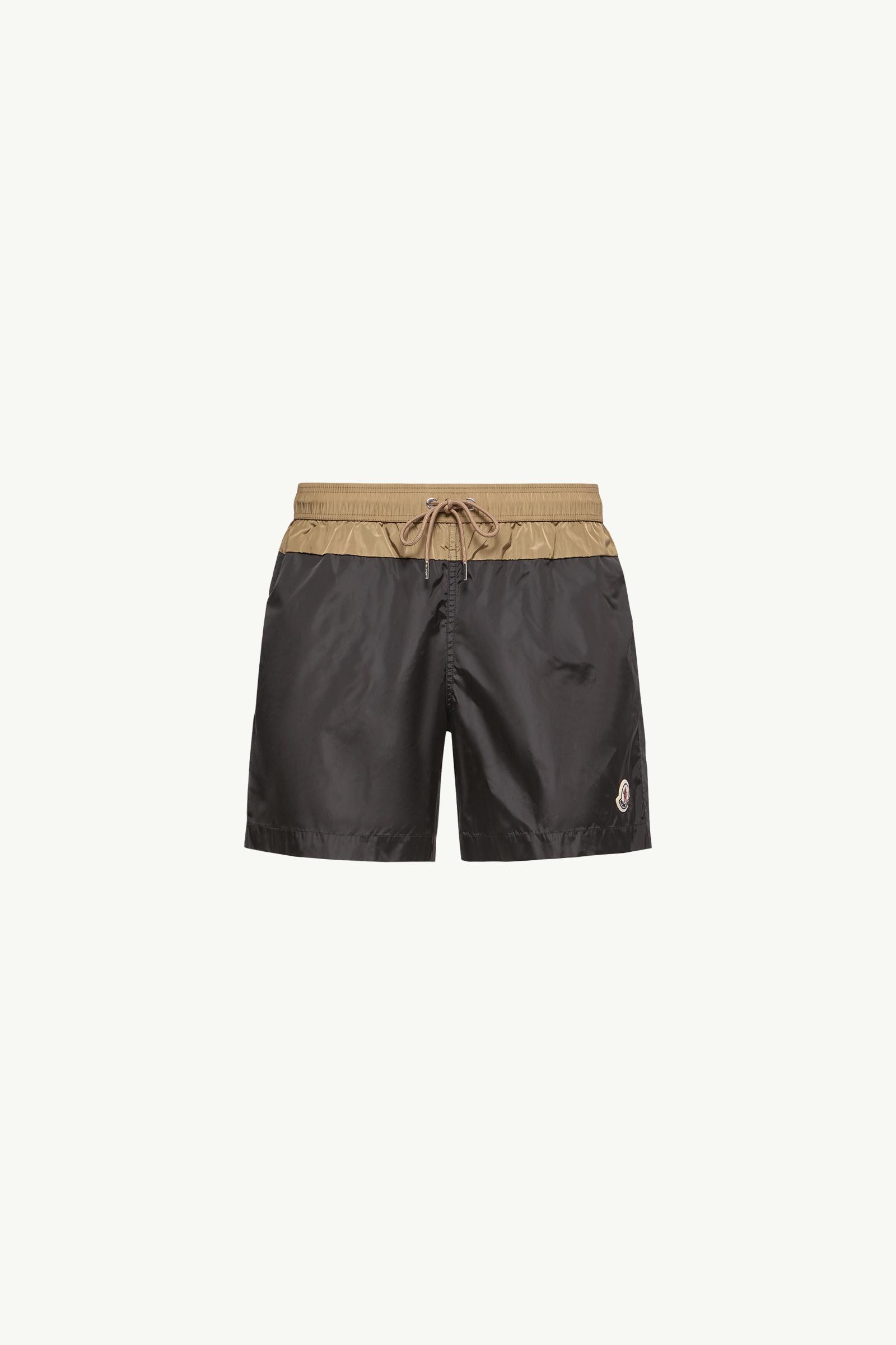 Contrast Badeshorts Herren Schwarz Moncler, 1 of 0