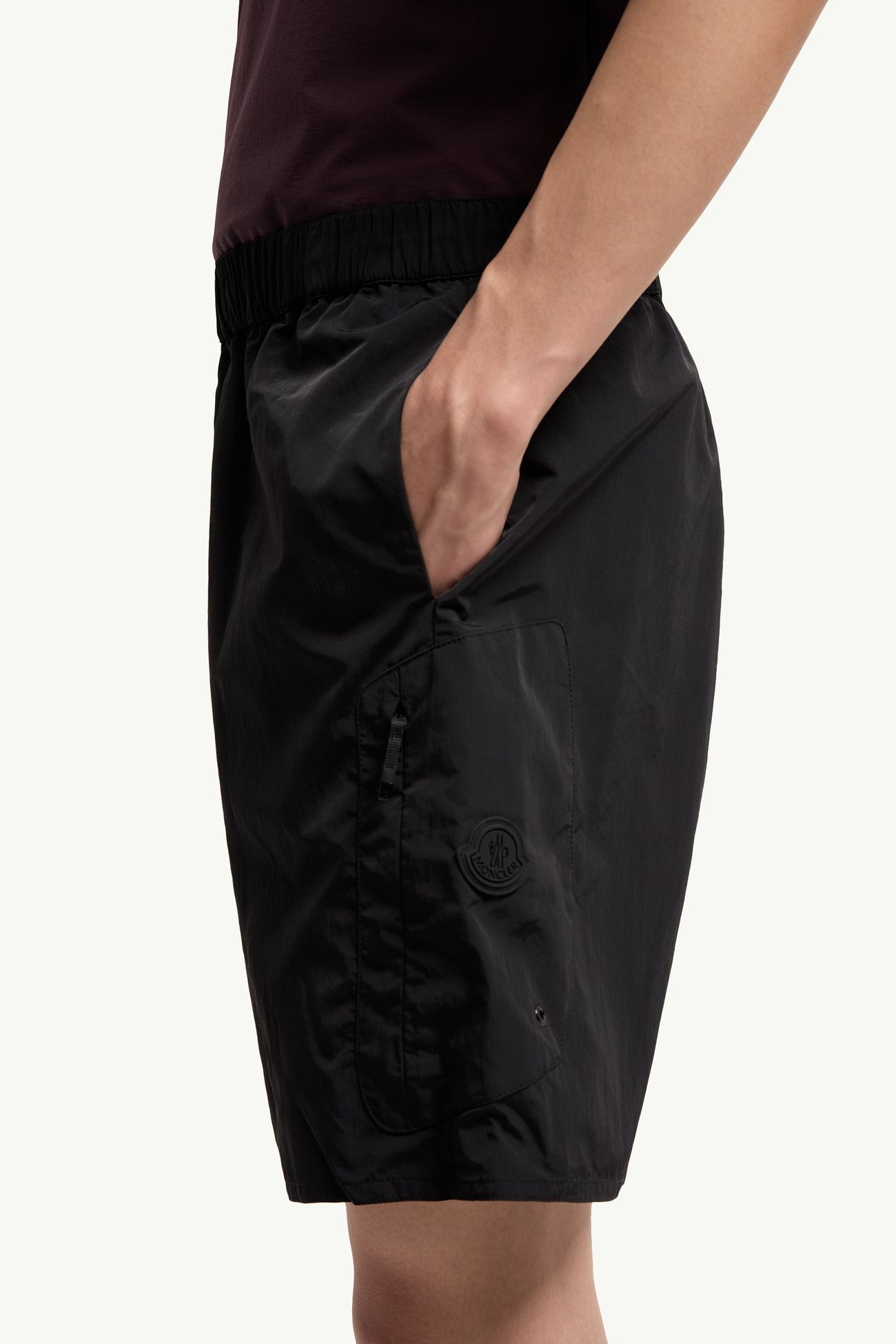 Badeshorts mit Logo Herren Schwarz Moncler 1