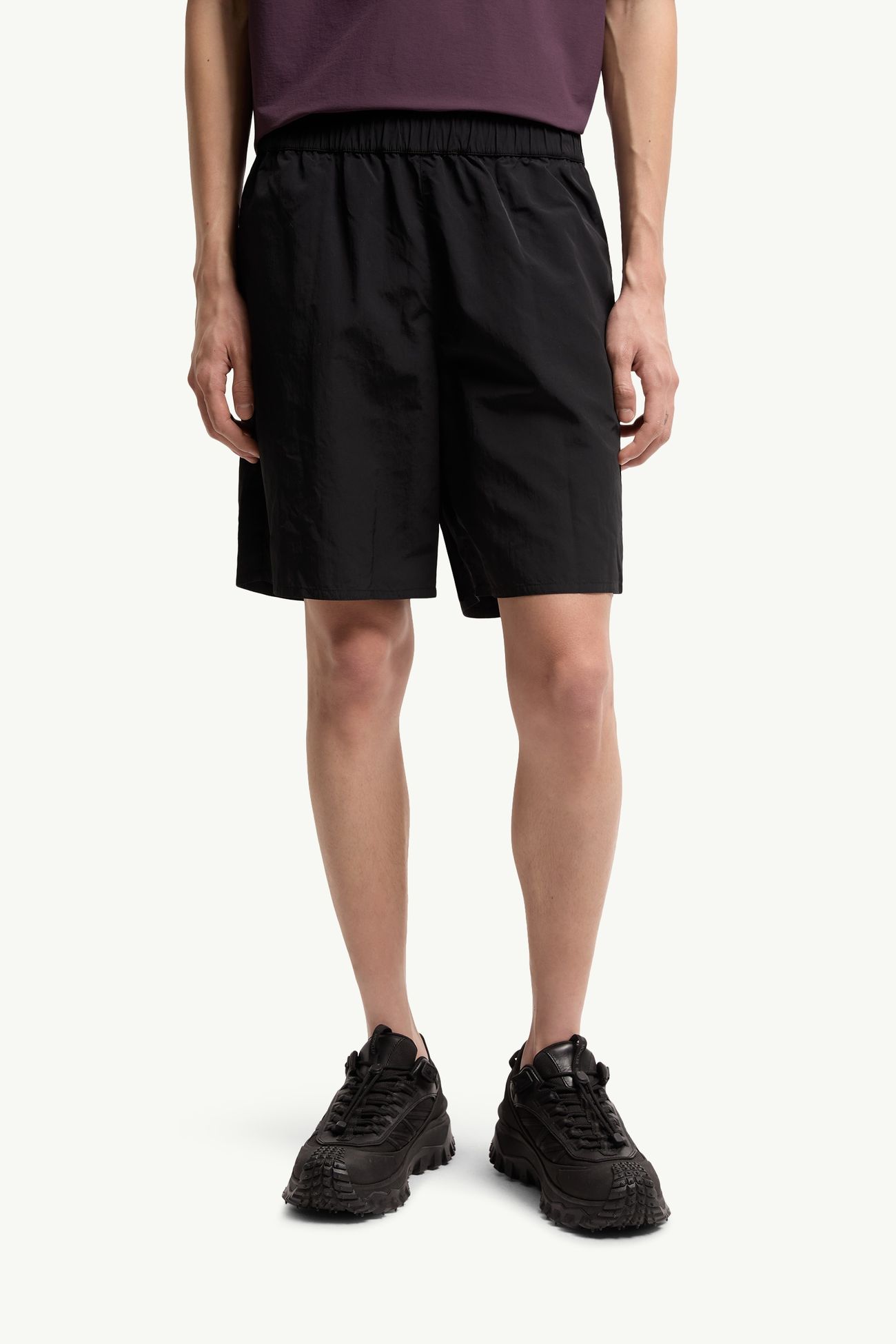 Short de bain à logo Hommes Noir Moncler 3