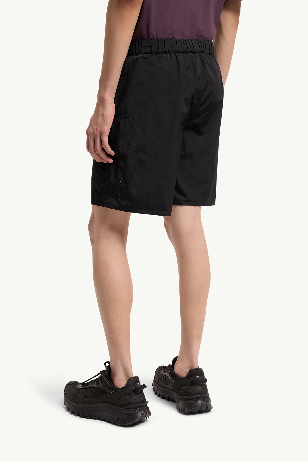 Shorts da bagno logati Uomo Nero Moncler 4