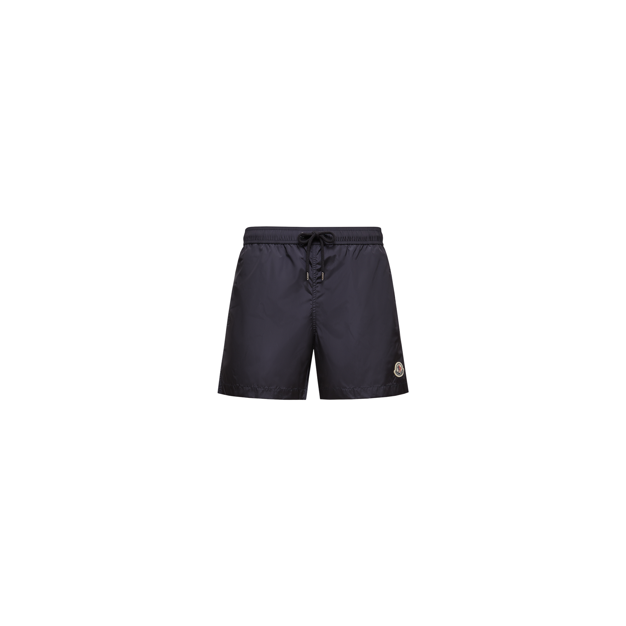 Moncler   Logo Patch Swim Shorts for Men in Blue, Size: Xl