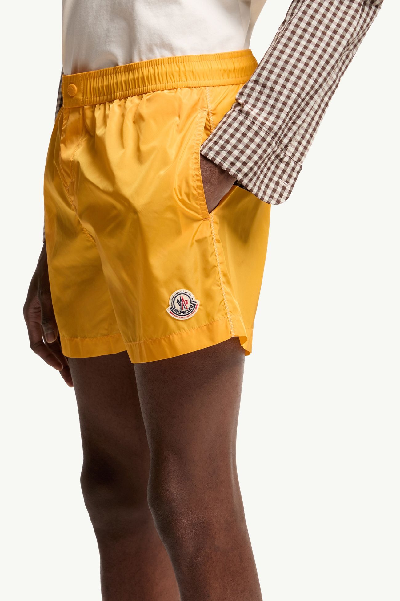 Logo Swim Shorts Men Yellow Moncler 1