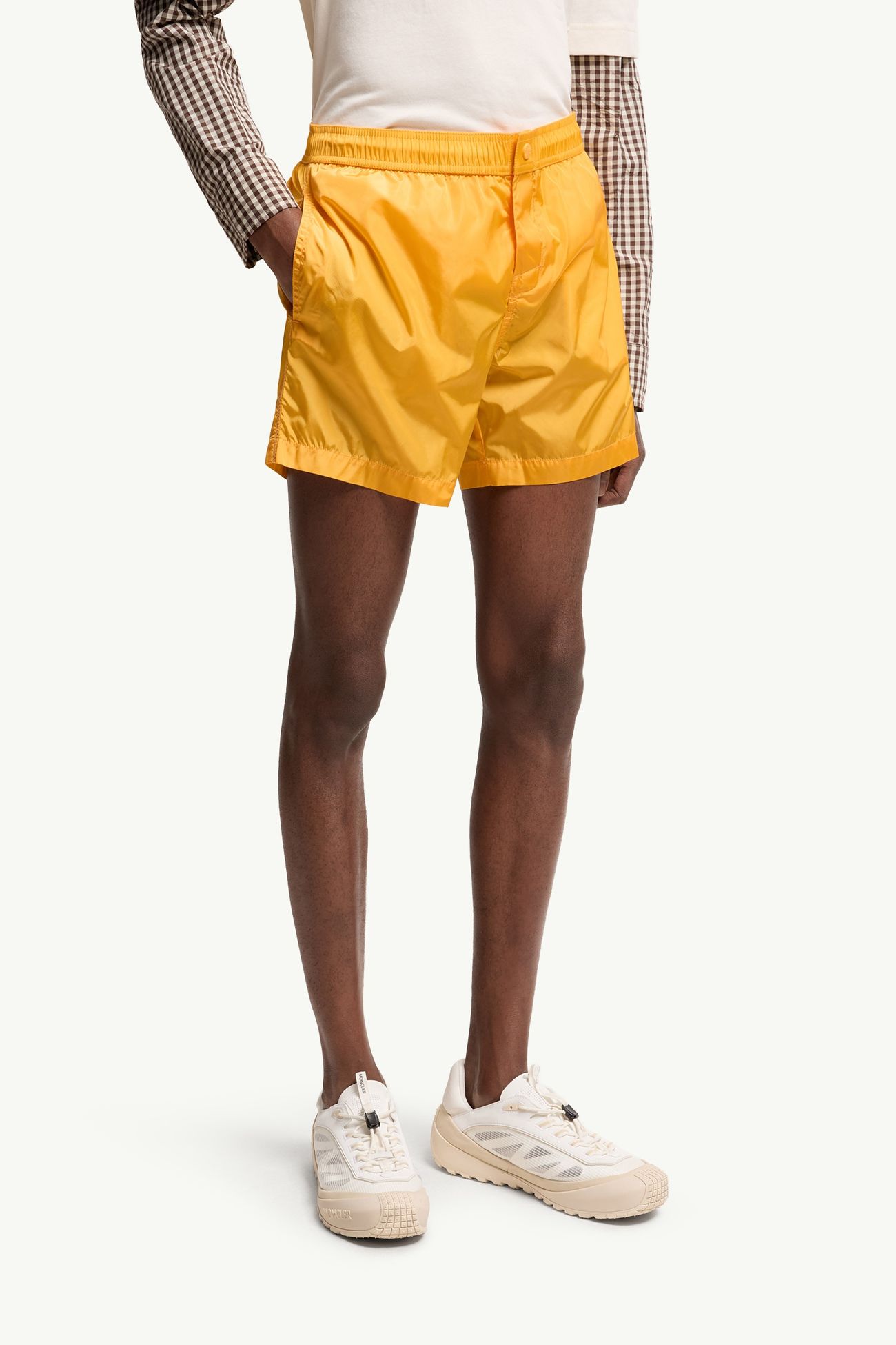 Short de bain à logo Hommes Jaune Moncler 3
