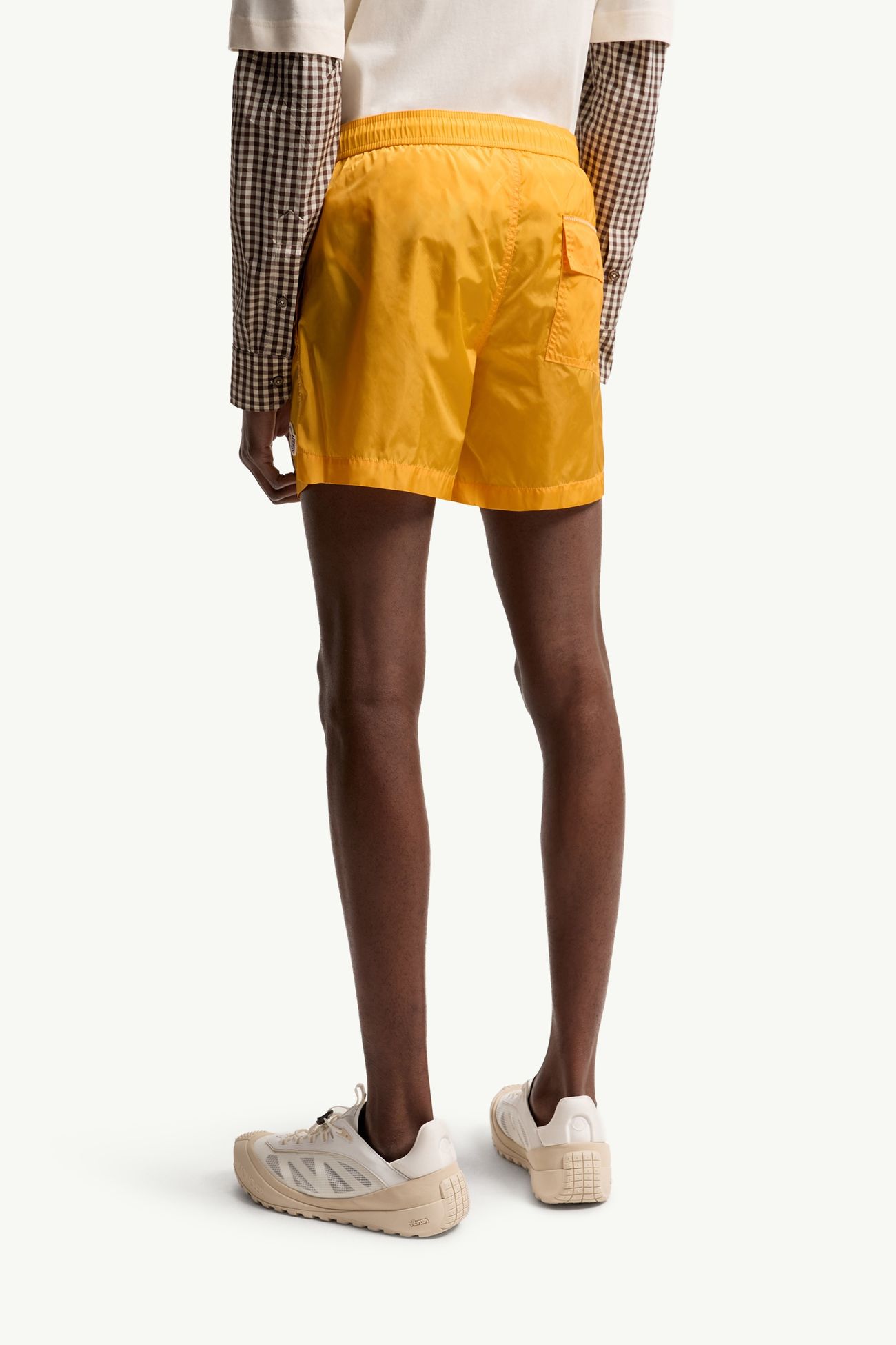 Short de bain à logo Hommes Jaune Moncler 4
