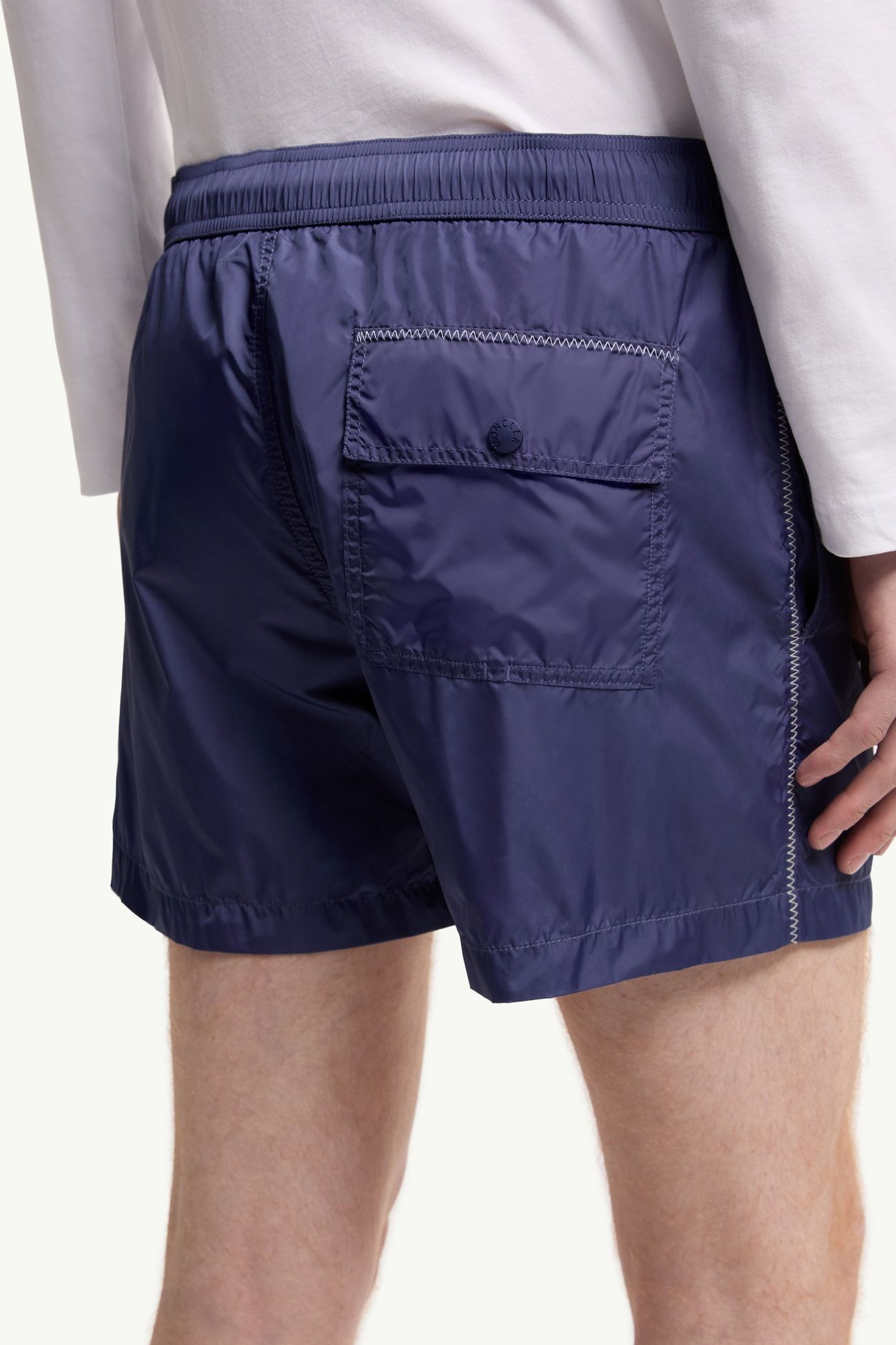 Badeshorts mit Logo Herren Kobaltblau Moncler 5