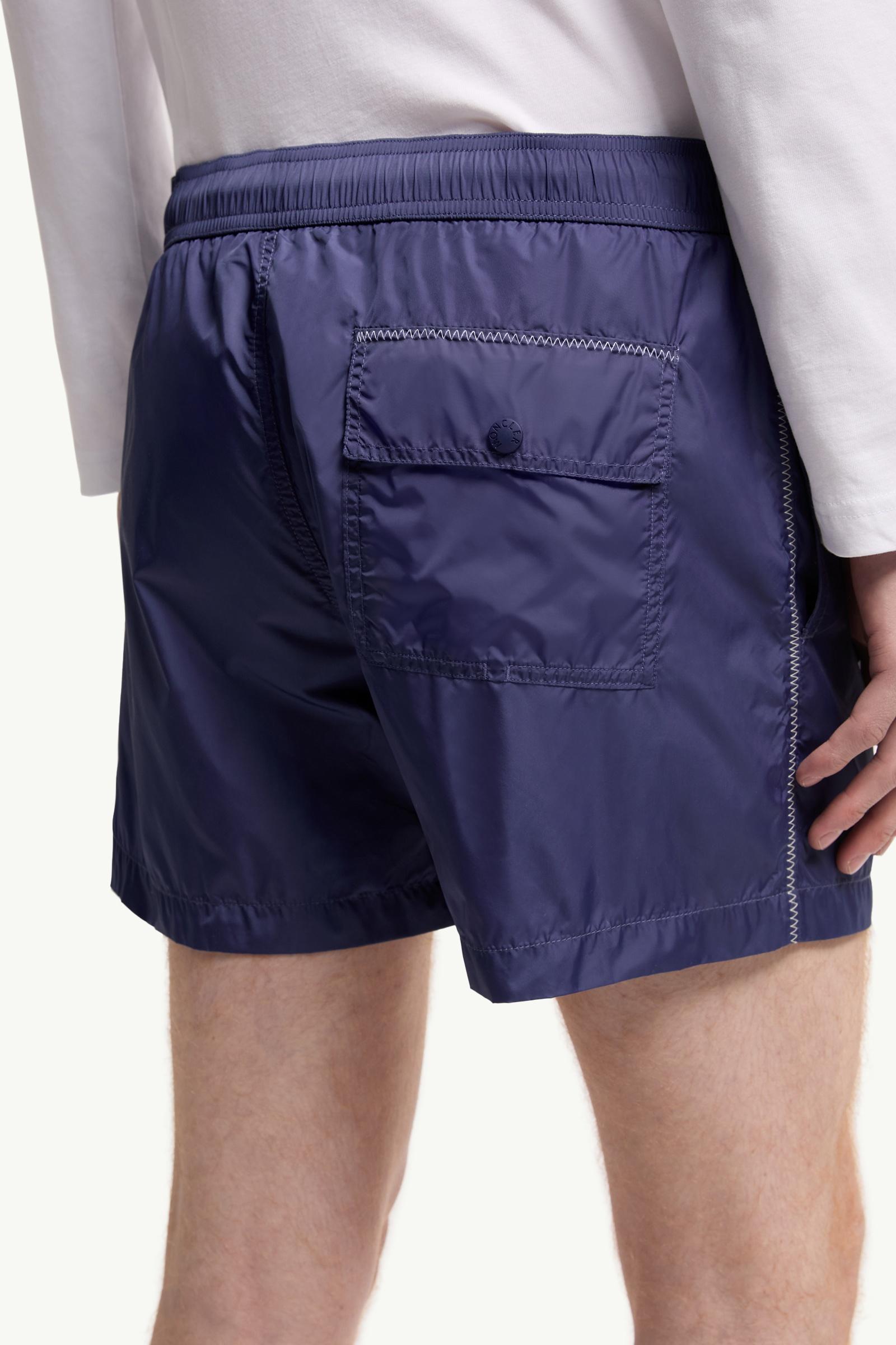 Cobalt Blue Logo Swim Shorts - Swimwear for Men | Moncler US
