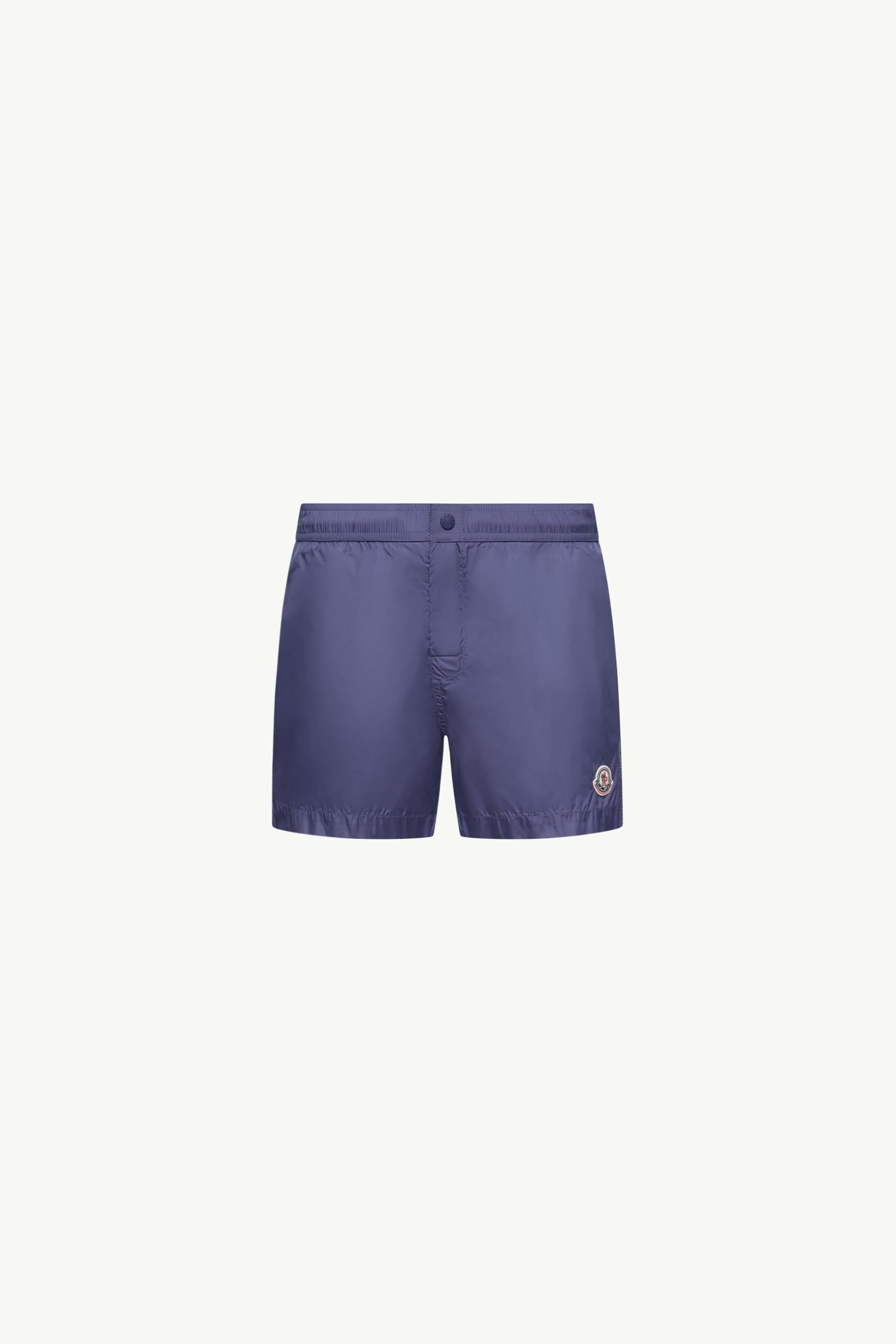 Cobalt Blue Logo Swim Shorts - Swimwear for Men | Moncler US