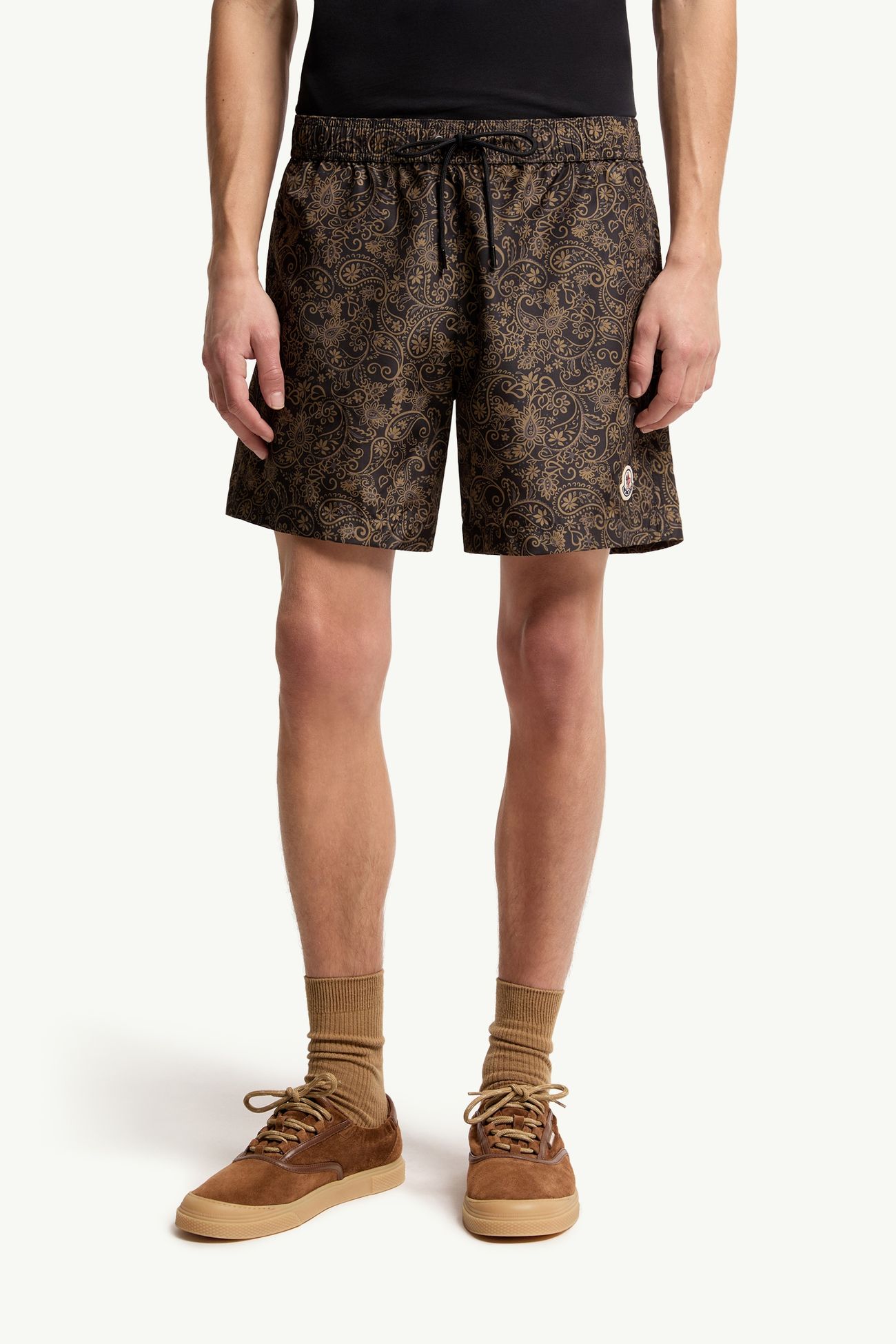 Short de bain à imprimé cachemire Hommes Bleu marine Moncler 3