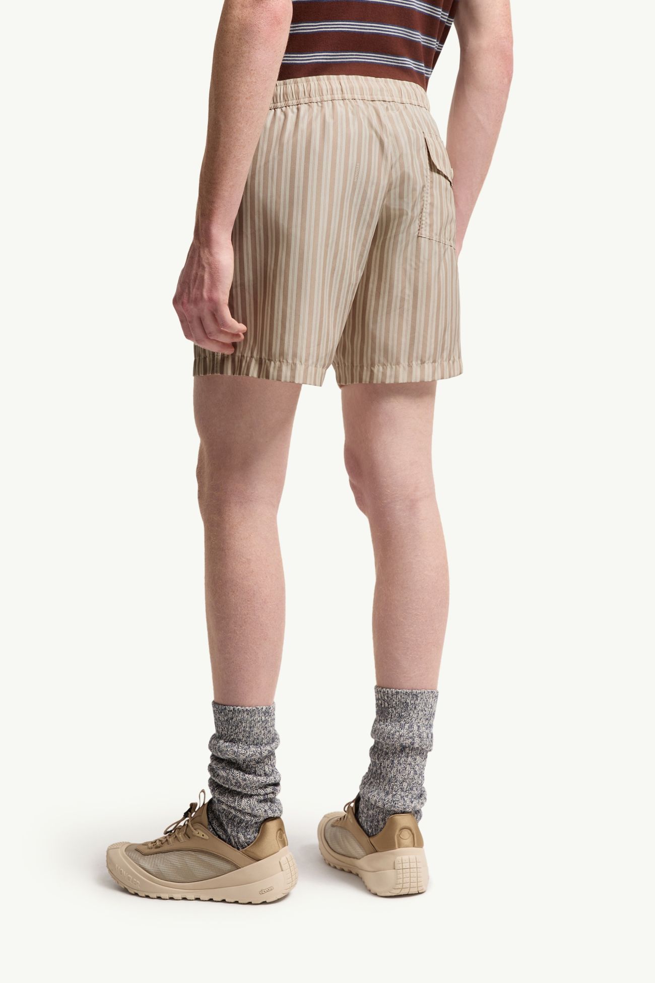 Bañador a rayas Hombre Beige Claro Moncler 4