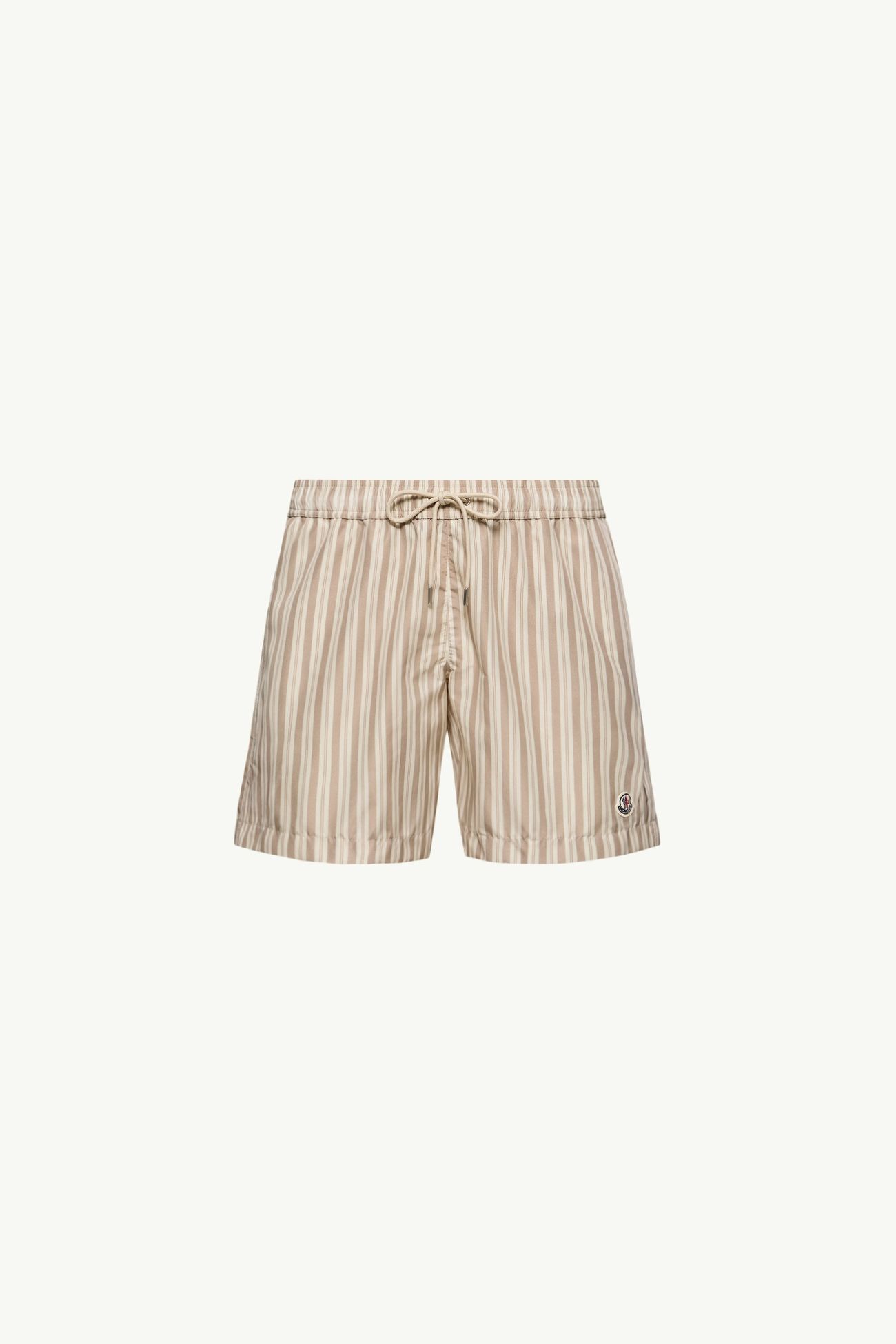 Gestreifte Badeshorts Herren Hellbeige Moncler 2