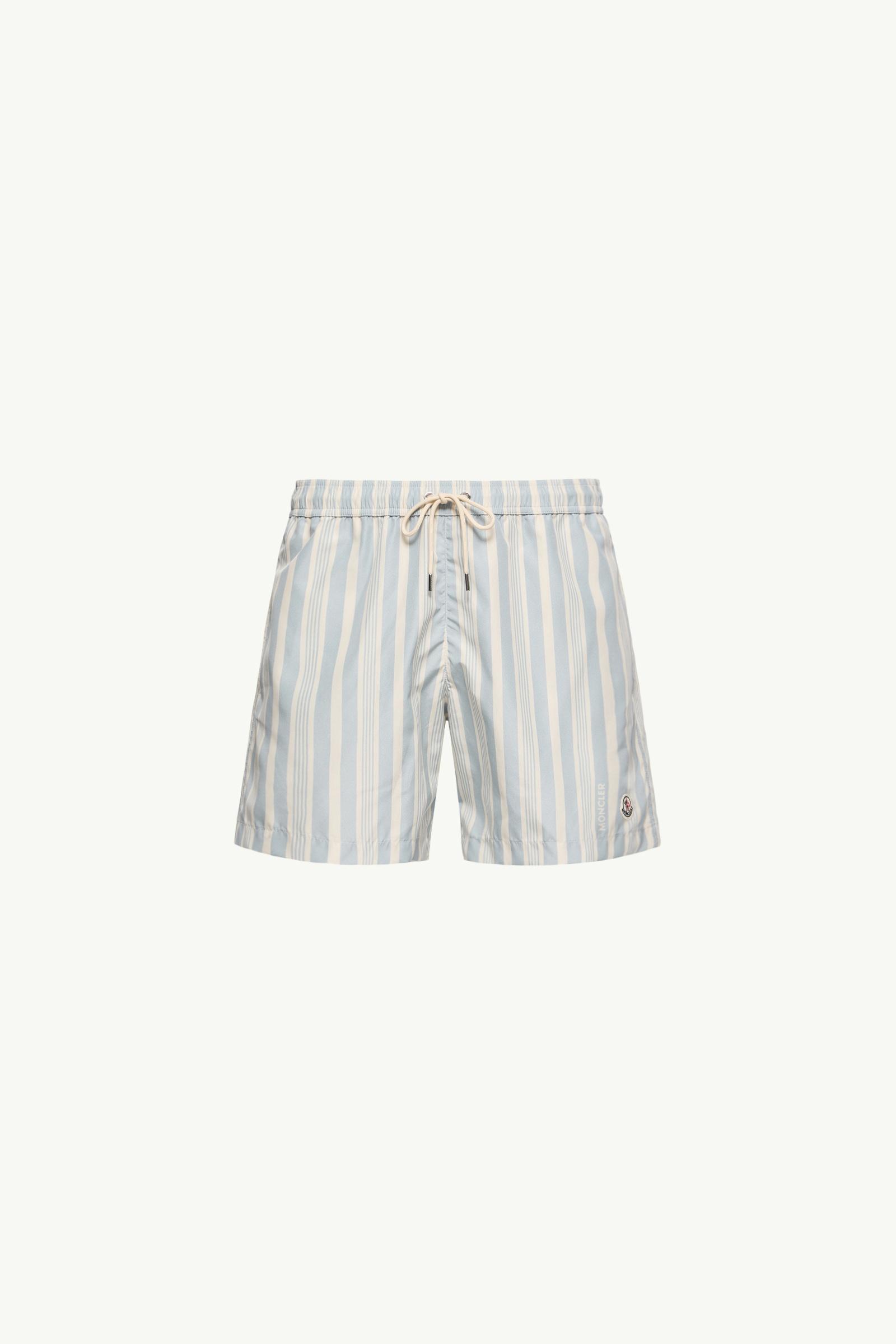Striped Swim Shorts Men White & Blue Moncler, 1 of 0