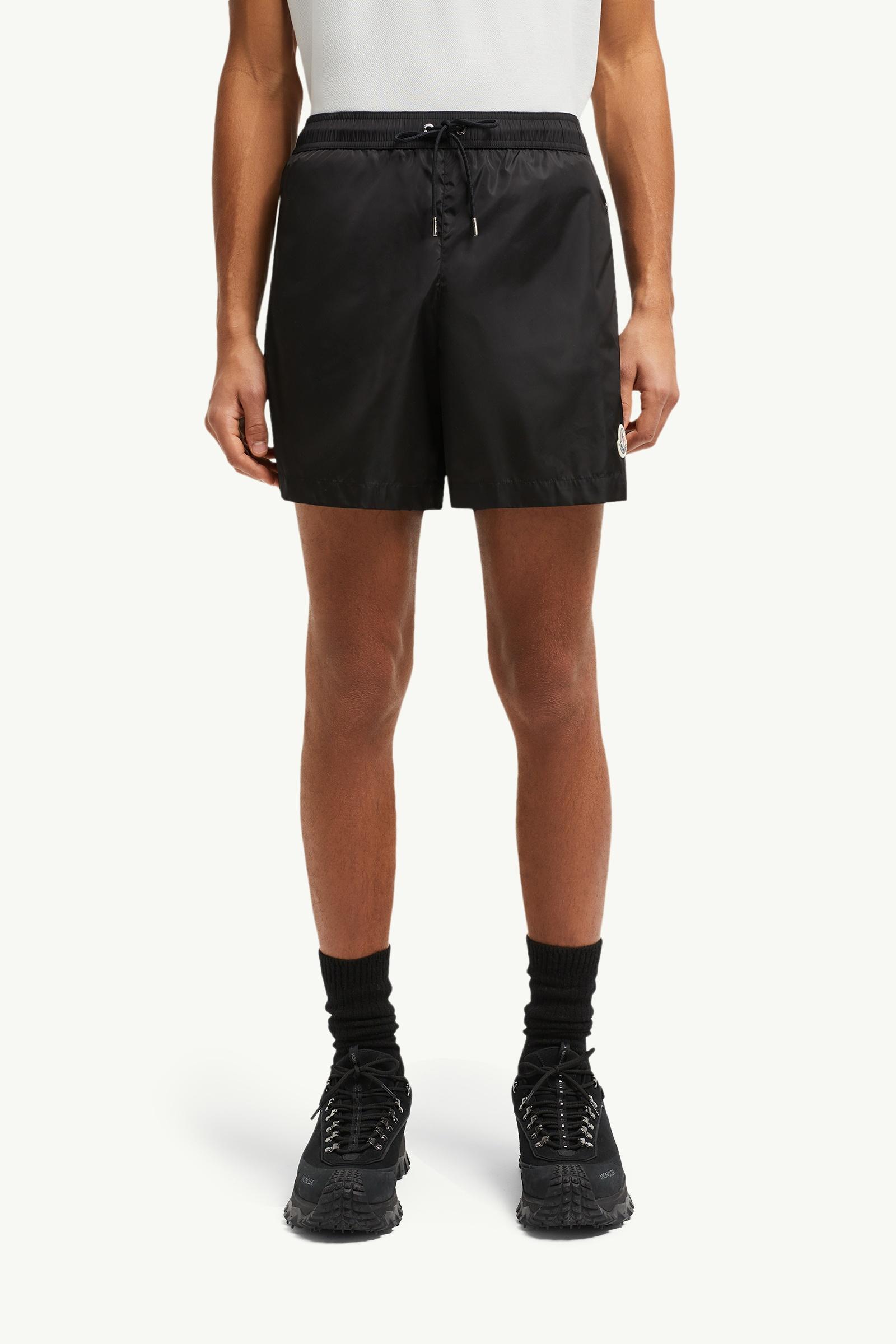 MONCLER ブラック水着 サイズ1 Black Logo Patch Swim Shorts - Swimwear for Men | Moncler US